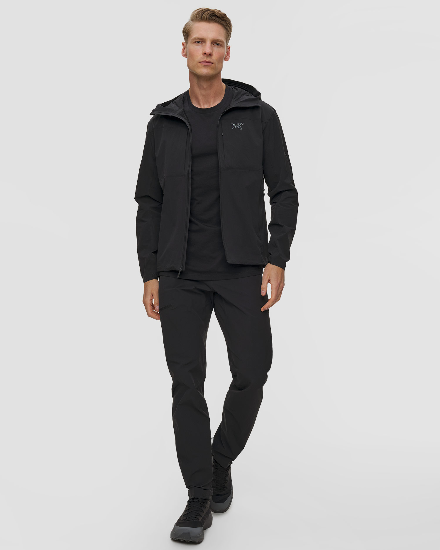 Geacă softshell pentru bărbați Arcteryx Gamma Lightweight Hoody M neagră