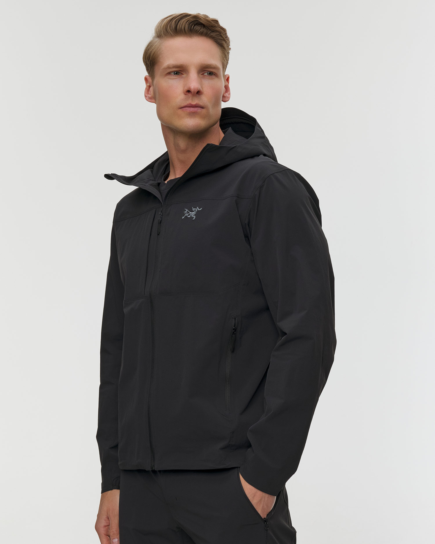 Geacă softshell pentru bărbați Arcteryx Gamma Lightweight Hoody M neagră