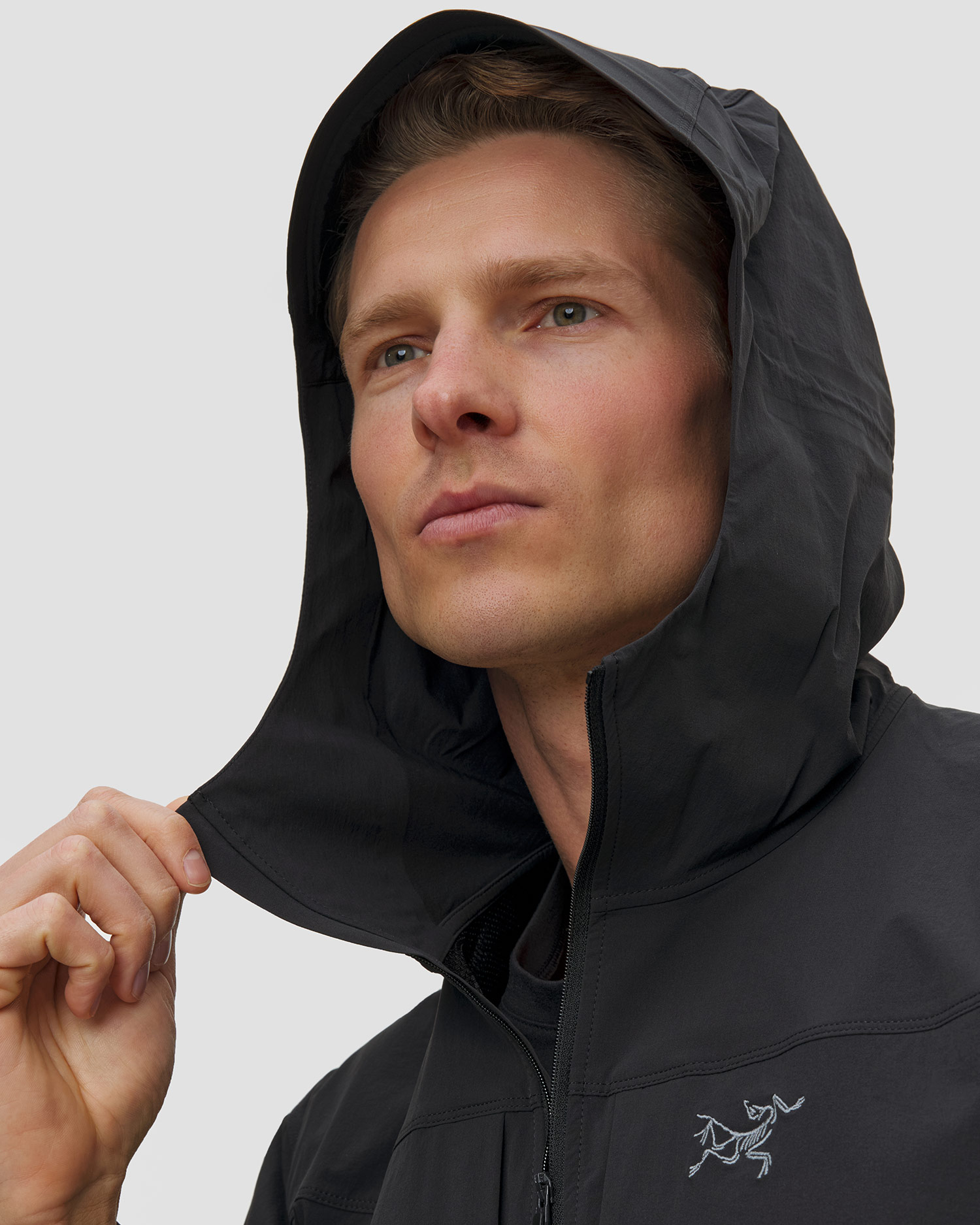 Geacă softshell pentru bărbați Arcteryx Gamma Lightweight Hoody M neagră