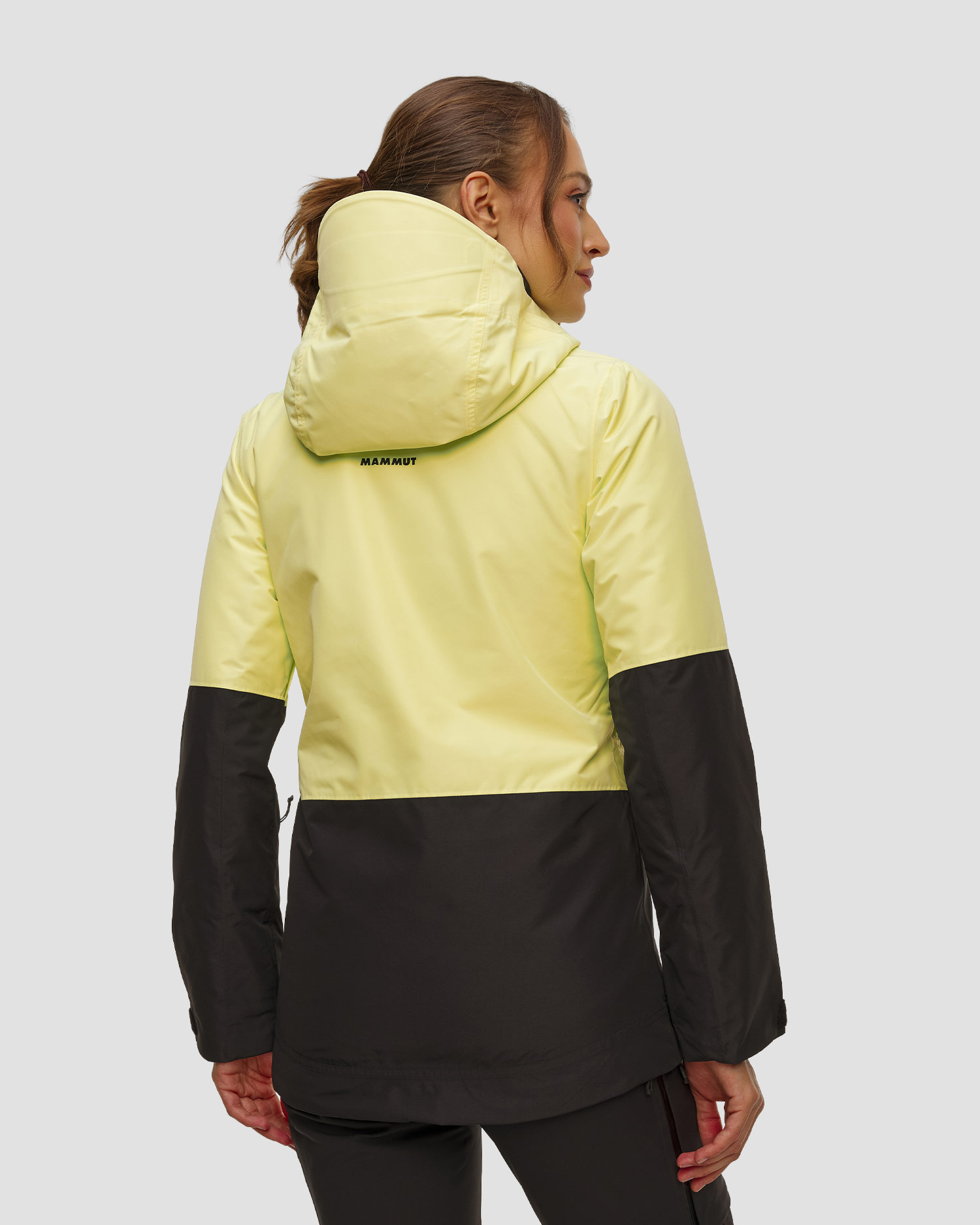 Mammut Fall Line HS Thermo Hooded Jacket Women Damen-Skijacke in Gelb in Schwarz