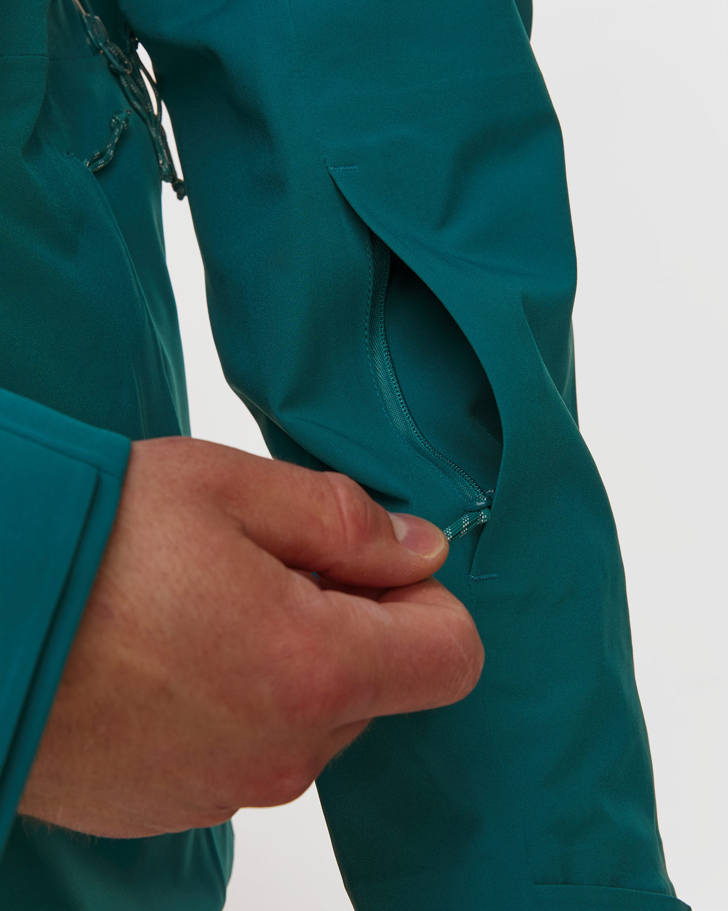 Men's ski Mammut Stoney HS Hooded jacket Men turquoise