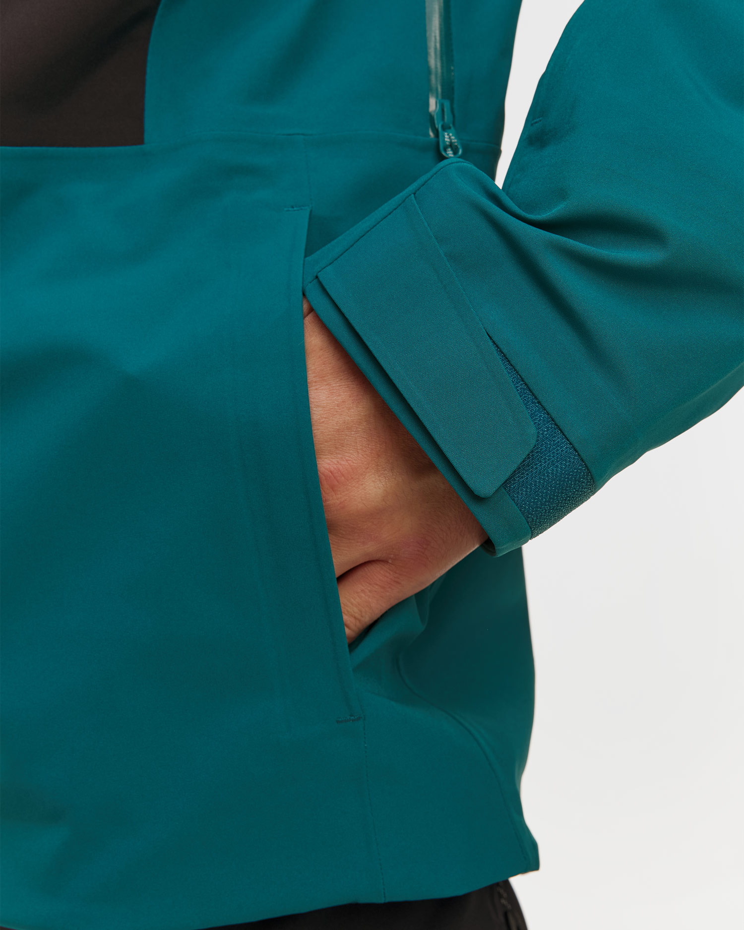 Veste de ski turquoise pour hommes Mammut Stoney HS Hooded Jacket Men