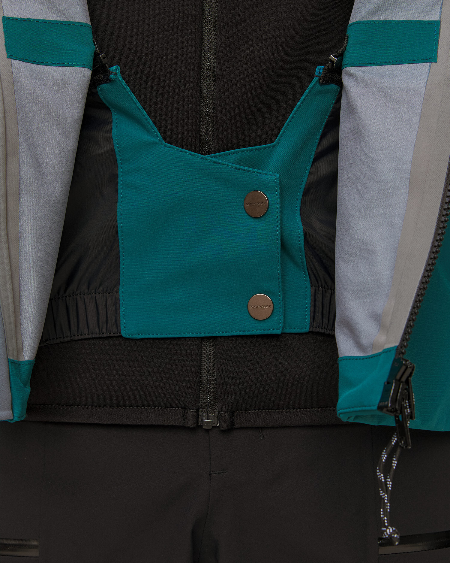 Veste de ski turquoise pour hommes Mammut Stoney HS Hooded Jacket Men