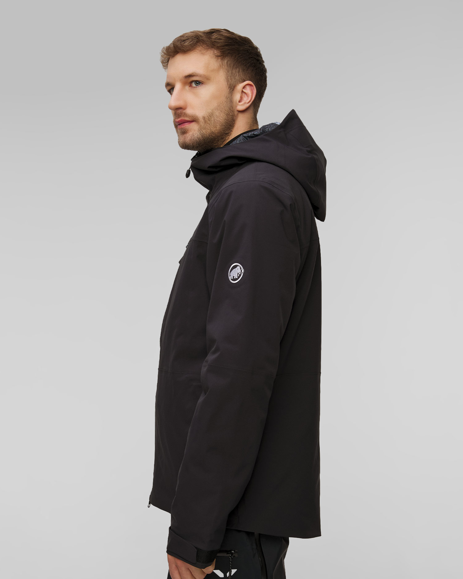 Černá zateplená membránová zimní pánská bunda Mammut Stoney HS Thermo