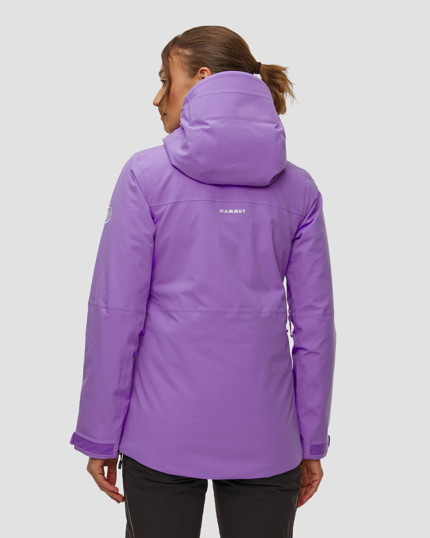 Dámská fialová lyžařská bunda Mammut Stoney HS Thermo Hooded Jacket Women