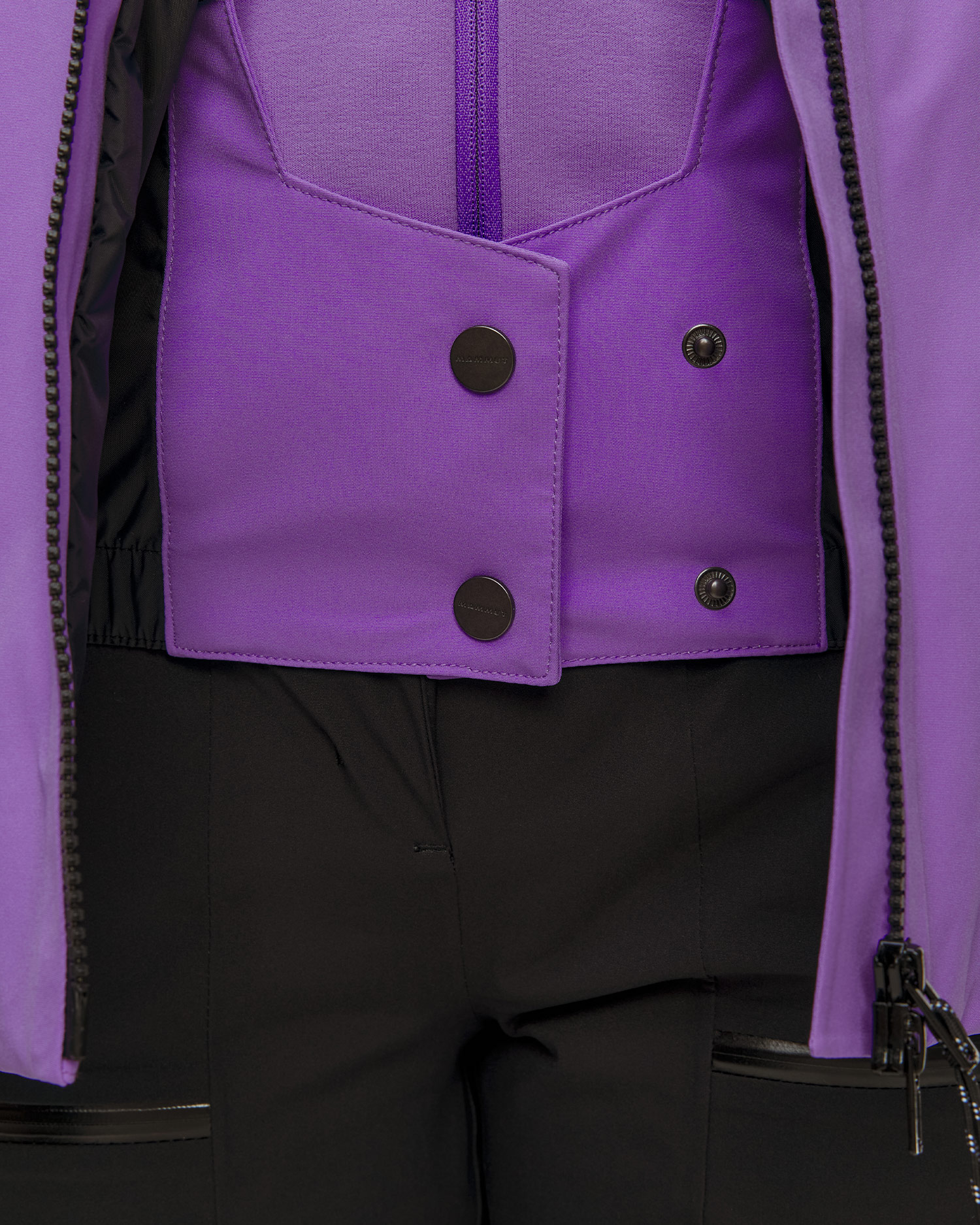 Veste de ski violette pour femmes Mammut Stoney HS Thermo Hooded Jacket Women
