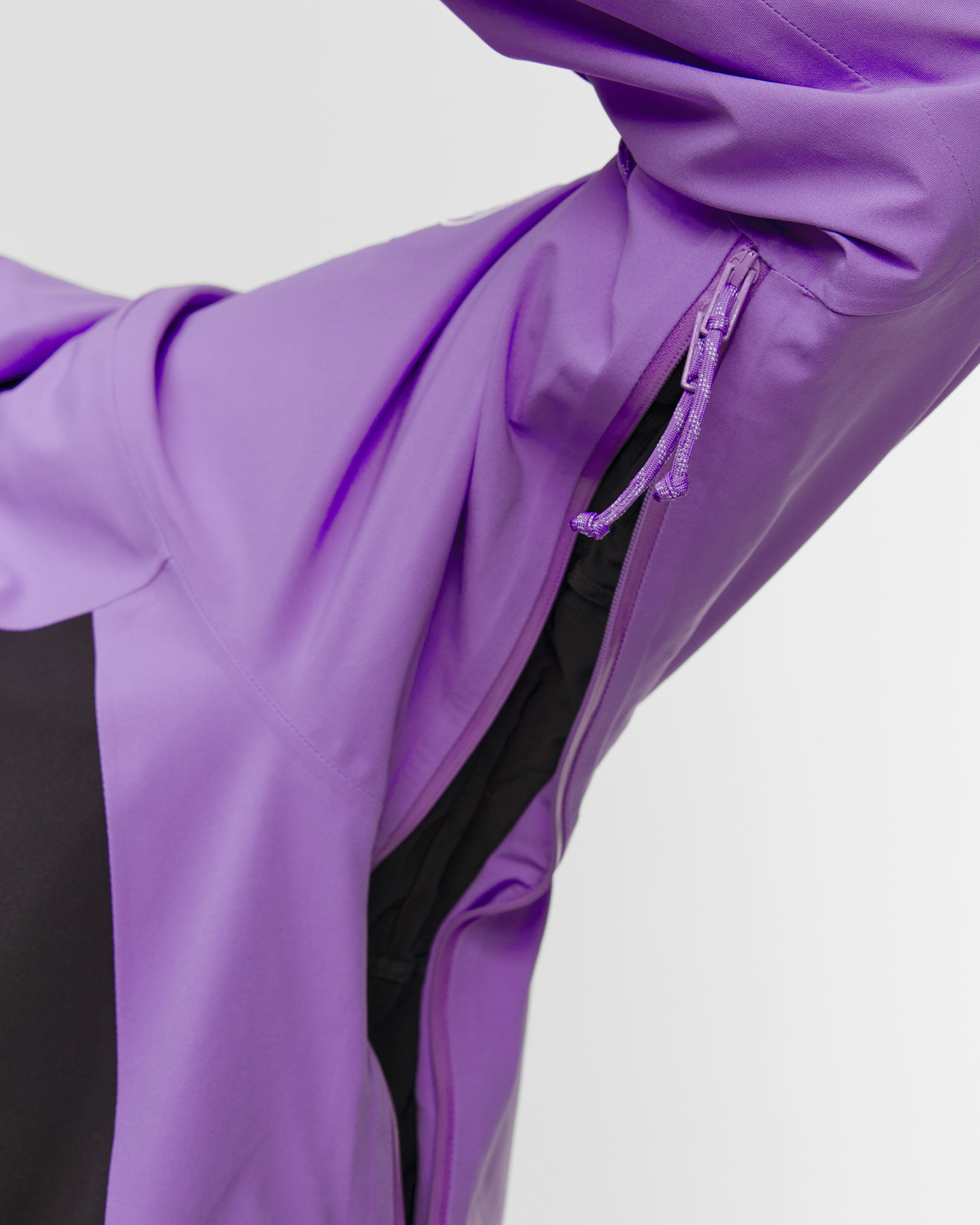 Dámská fialová lyžařská bunda Mammut Stoney HS Thermo Hooded Jacket Women