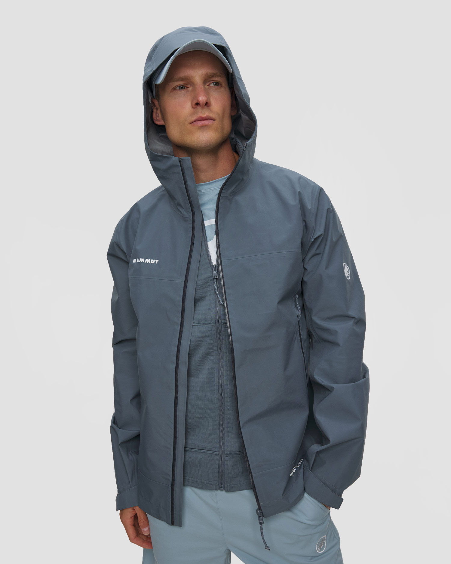 Veste de pluie pour hommes Mammut Crater Light Hs Hooded Jacket