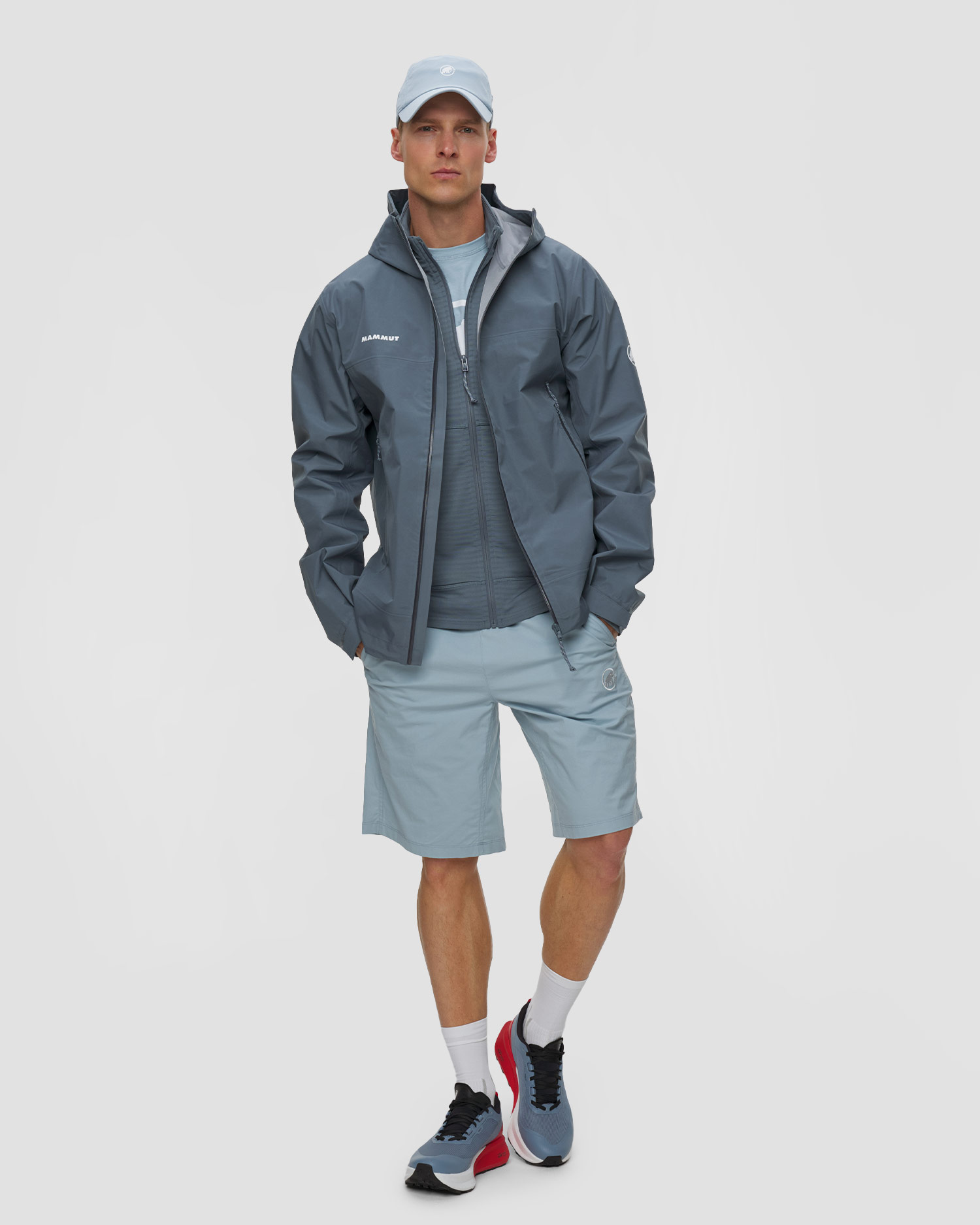 Veste de pluie pour hommes Mammut Crater Light Hs Hooded Jacket