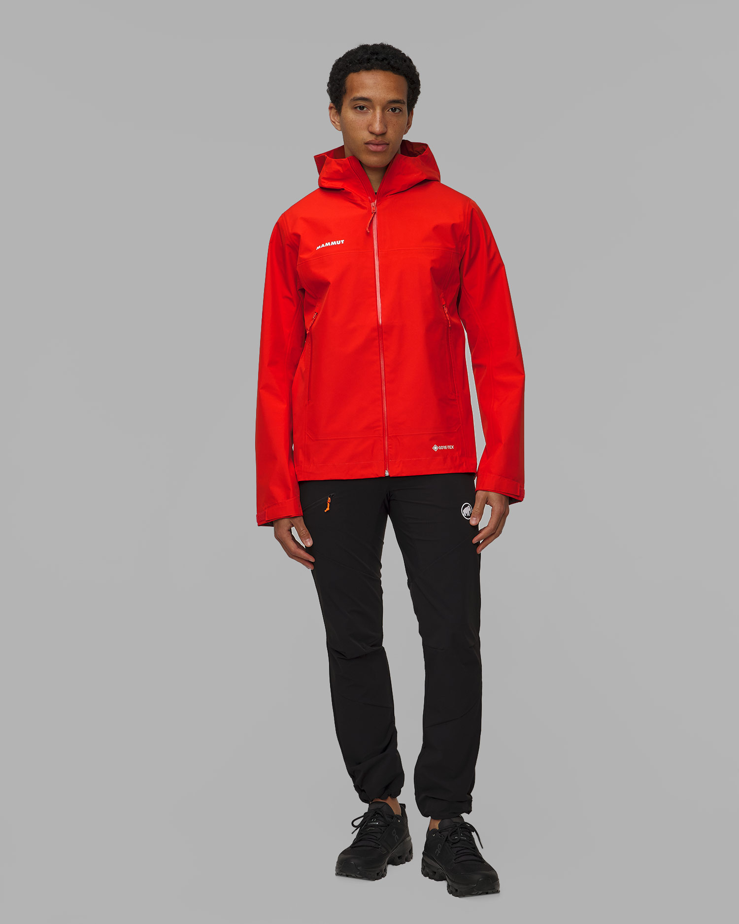 Veste de pluie pour hommes Mammut Crater Light HS, Couleur: Czerwony