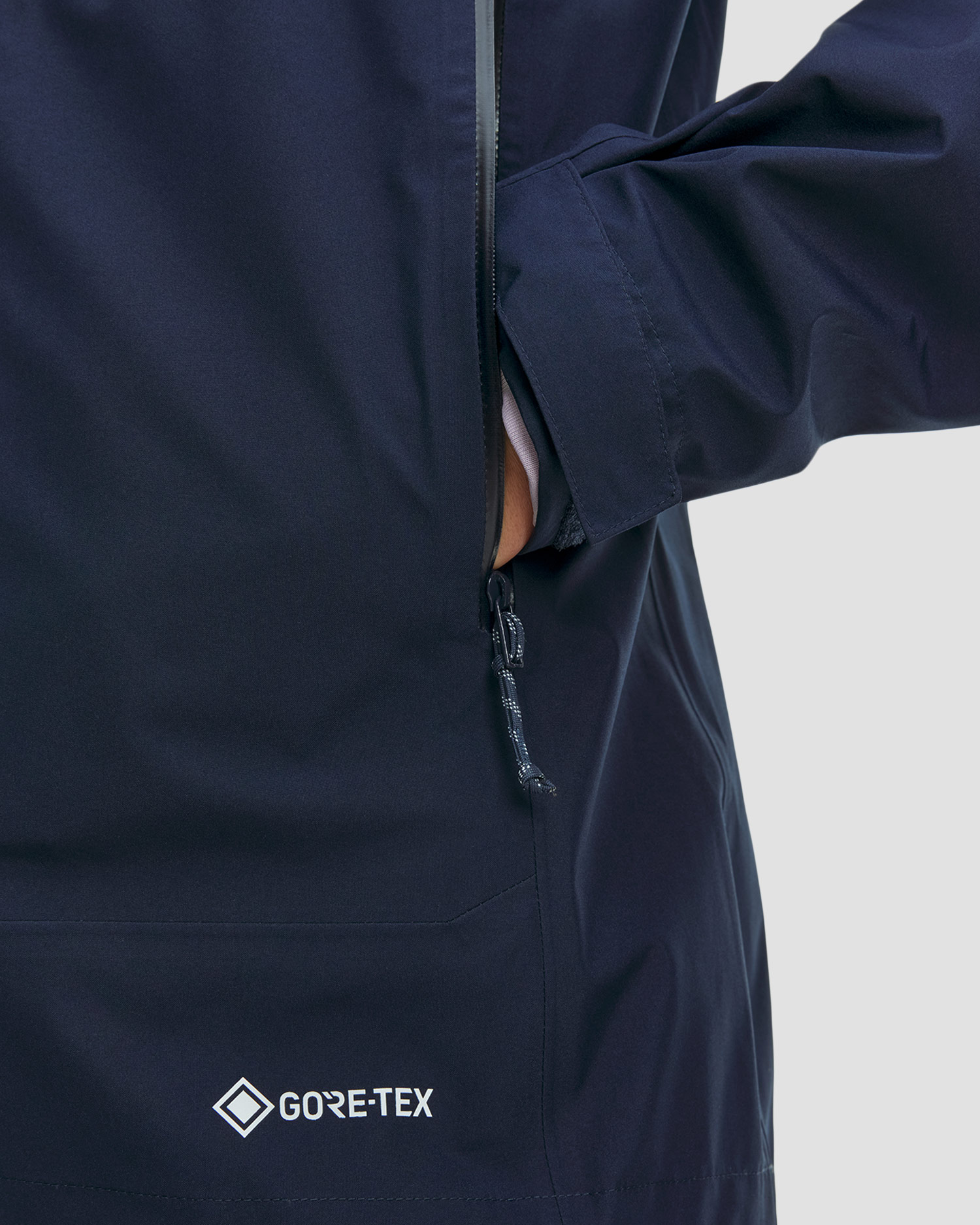 Veste de pluie bleu marine pour femmes Mammut Crater Light Hs Hooded Jacket