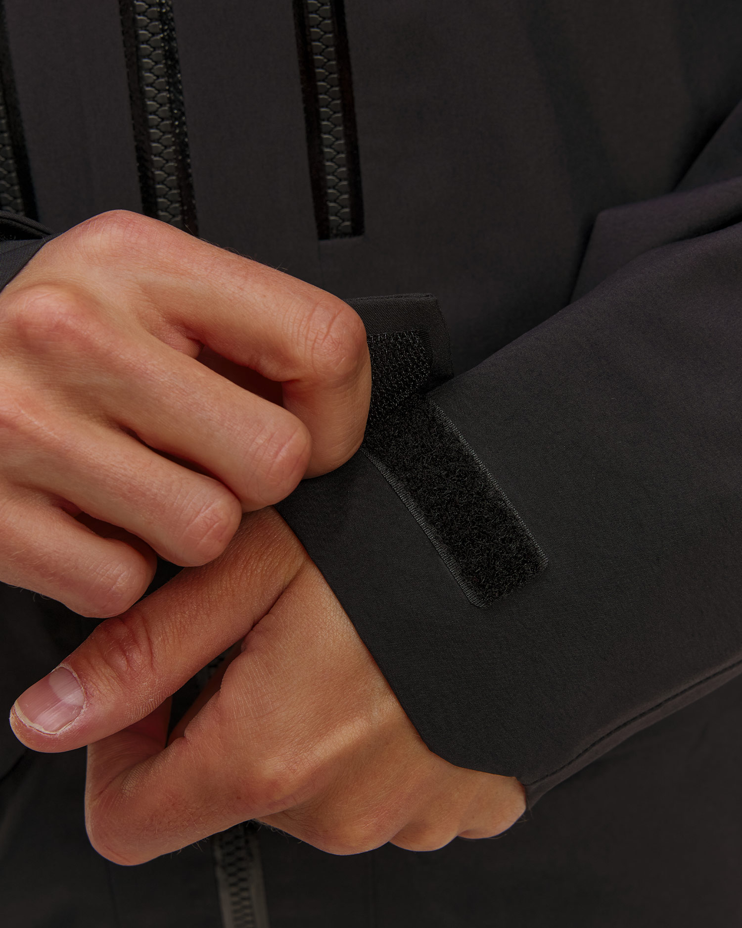 Veste hardshell noire pour hommes Mammut Crater Pro HS Hooded Jacket Men