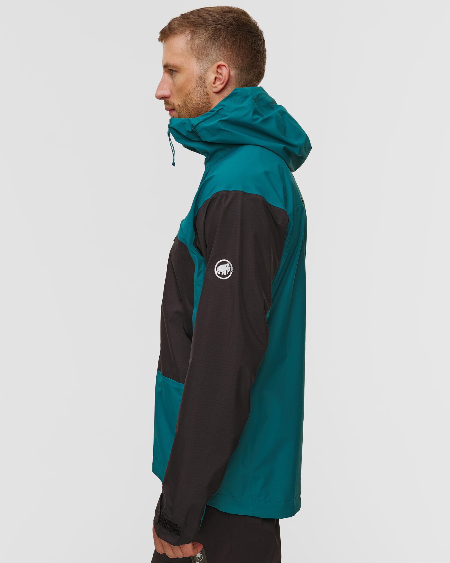 Men's hardshell Mammut Taiss HS Hooded Jacket Men turquoise black