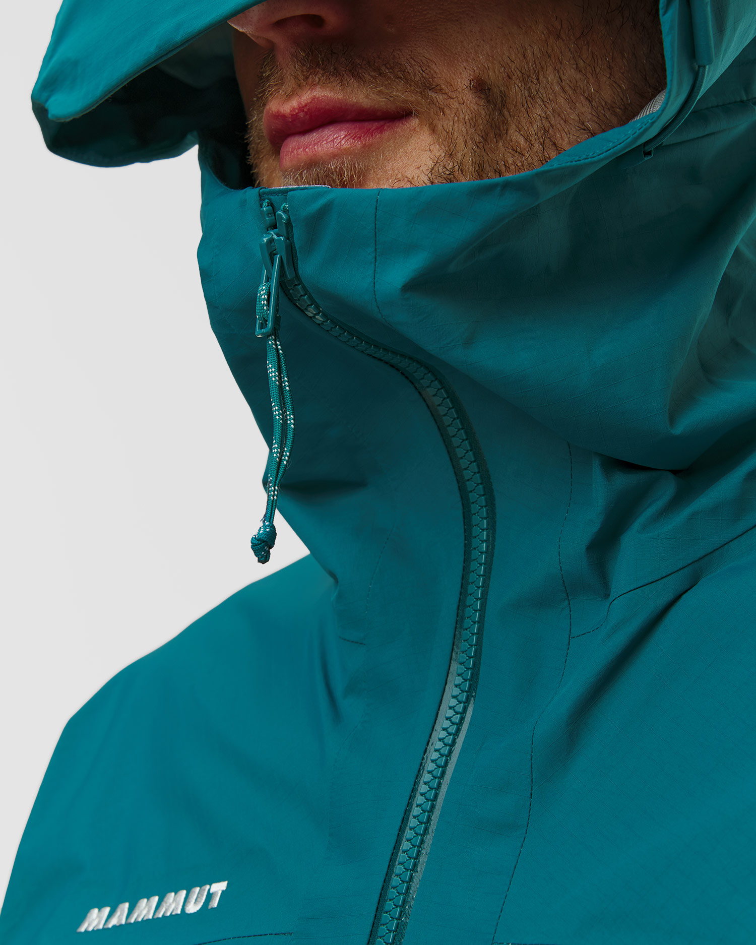 Men's hardshell Mammut Taiss HS Hooded Jacket Men turquoise black