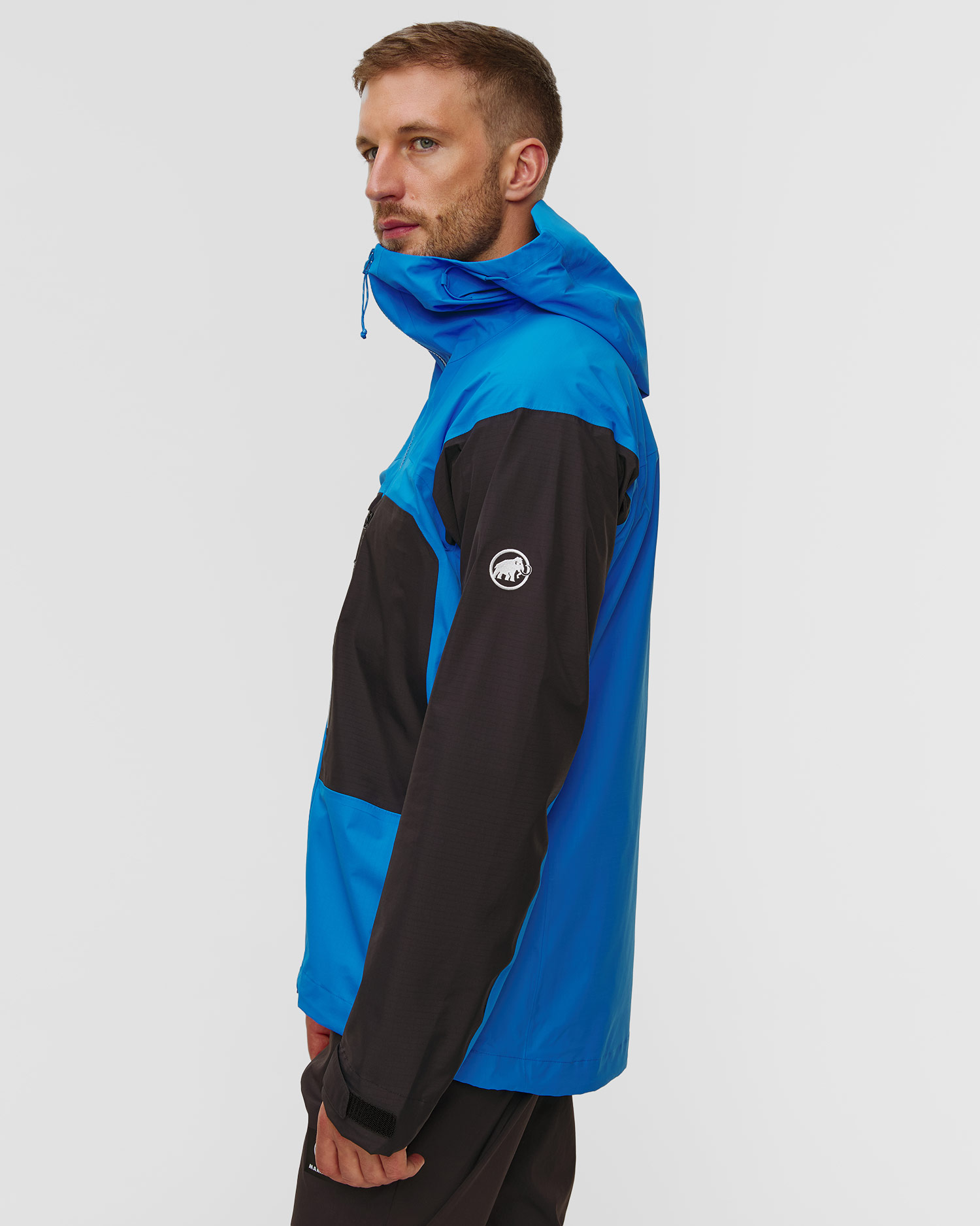 Men's hardshell Mammut Taiss HS Hooded Jacket Men blue-black