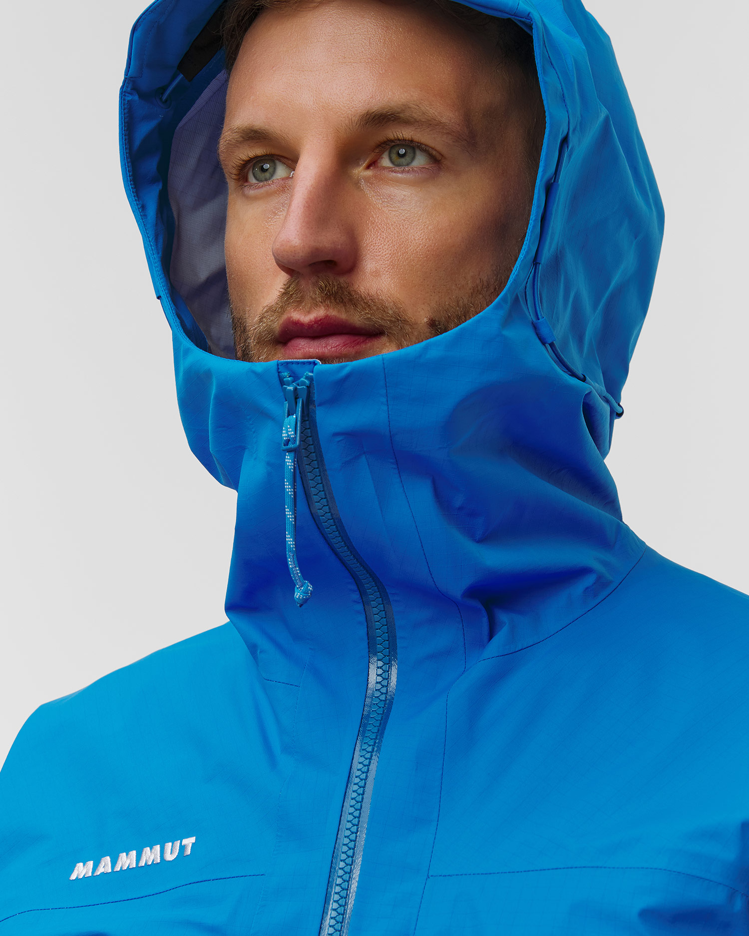 Men's hardshell Mammut Taiss HS Hooded Jacket Men blue-black