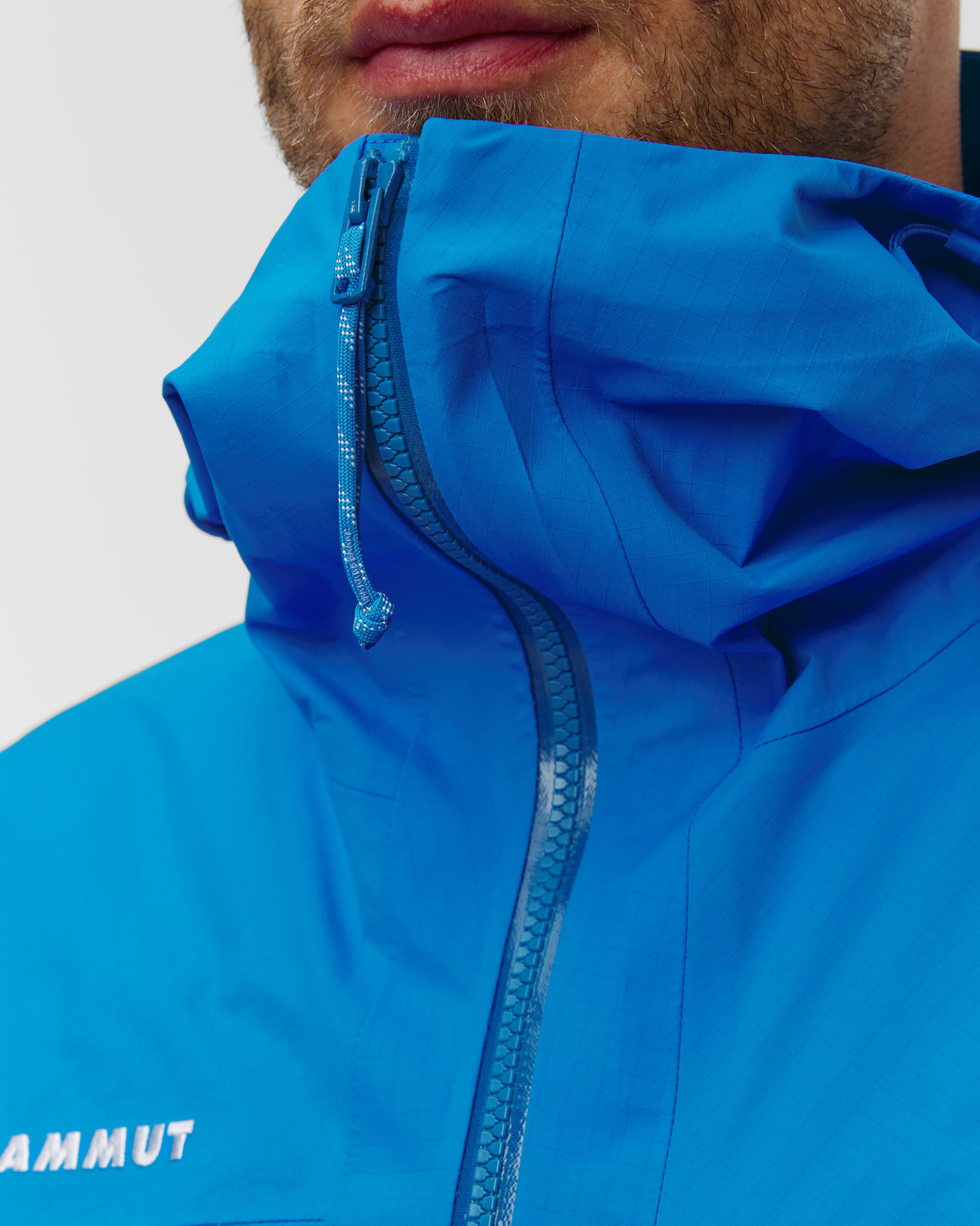 Men's hardshell Mammut Taiss HS Hooded Jacket Men blue-black