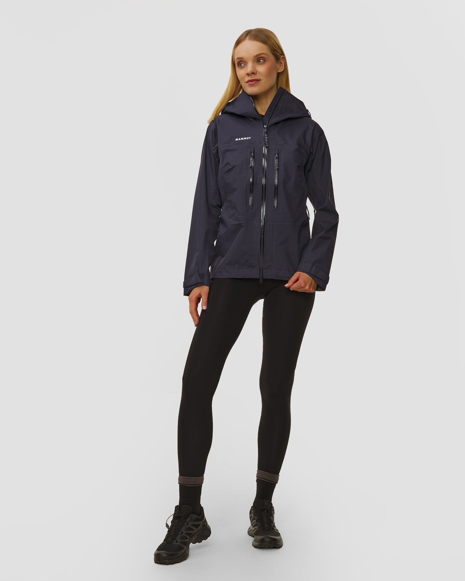 Mammut Taiss HS Hooded Jacket Women Hardshelljacke für Damen in Marineblau