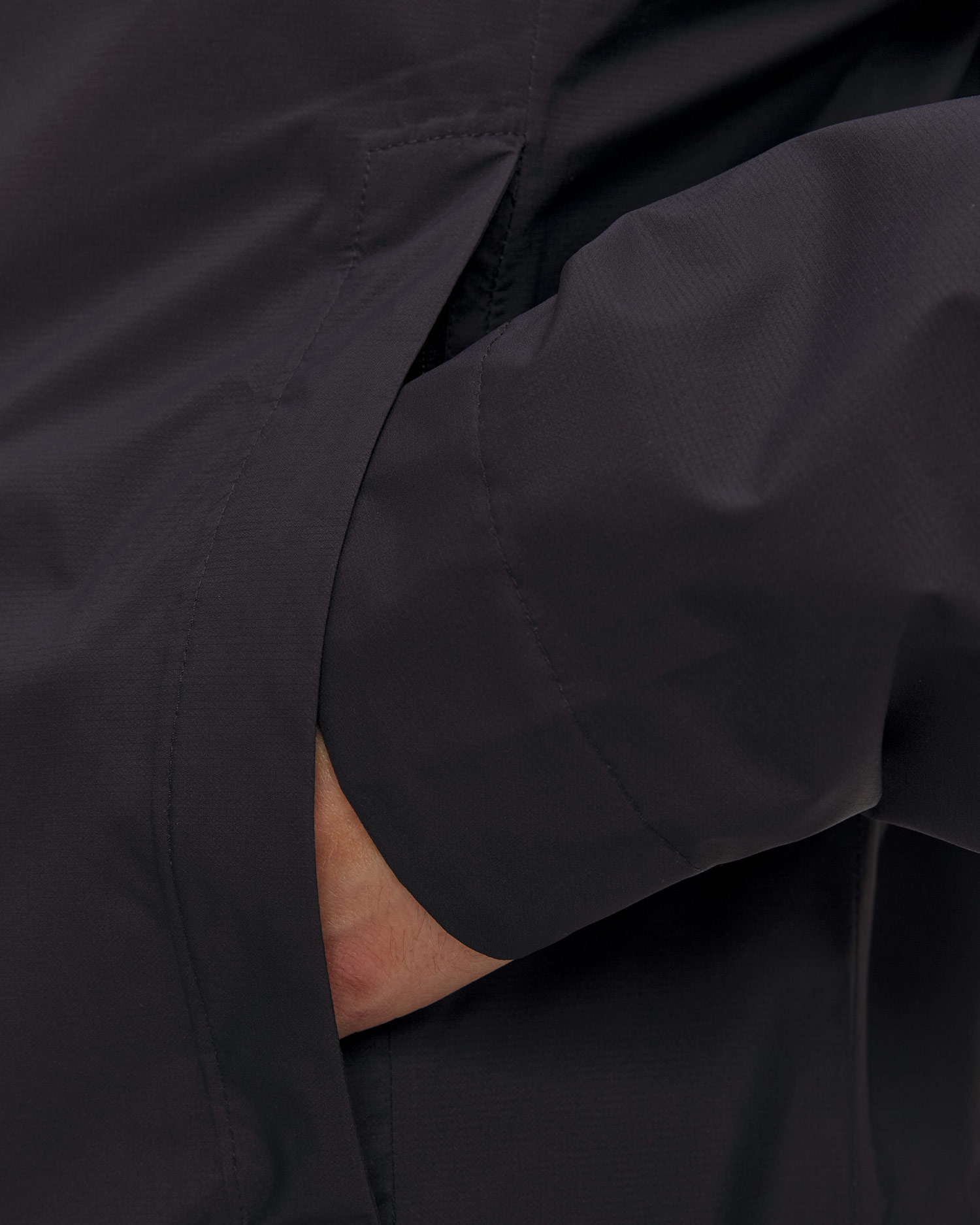 Veste hardshell noire pour hommes Mammut Ducan HS Hooded Jacket