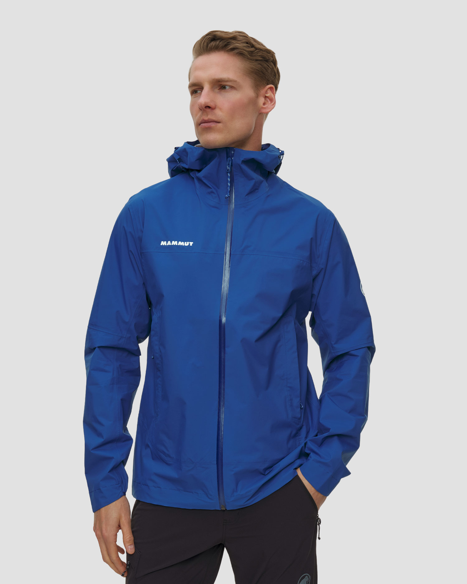 Jachetă hardshell pentru bărbați Mammut Ducan HS Hooded Jacket albastră