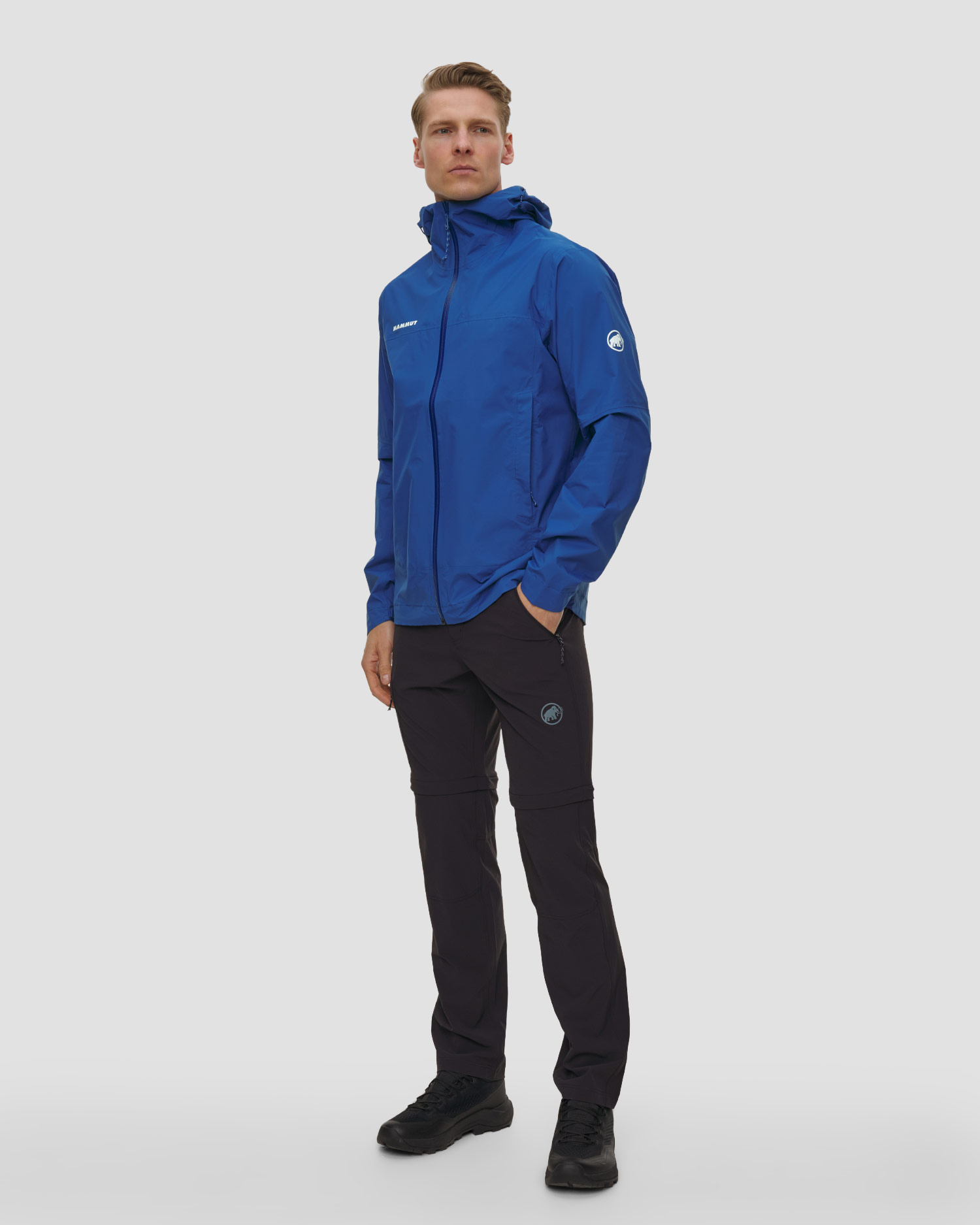 Jachetă hardshell pentru bărbați Mammut Ducan HS Hooded Jacket albastră