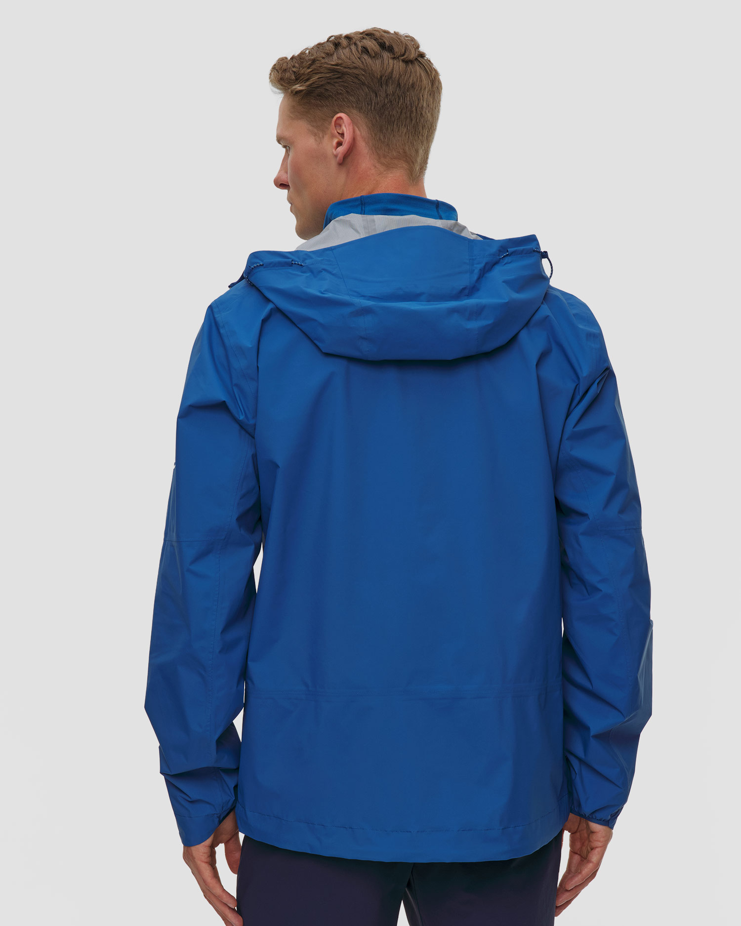 Veste hardshell bleue pour hommes Mammut Ducan HS Hooded Jacket
