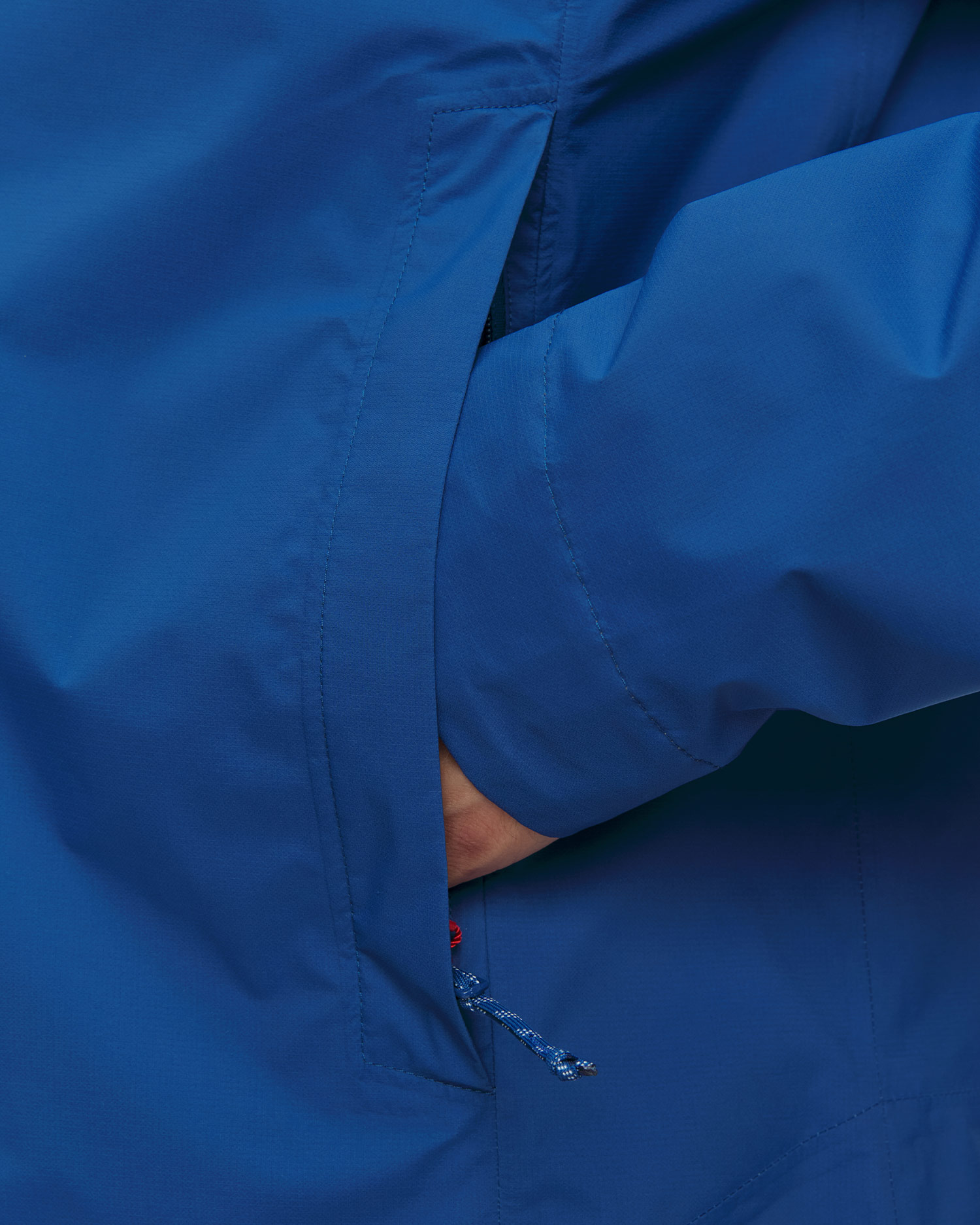Veste hardshell bleue pour hommes Mammut Ducan HS Hooded Jacket