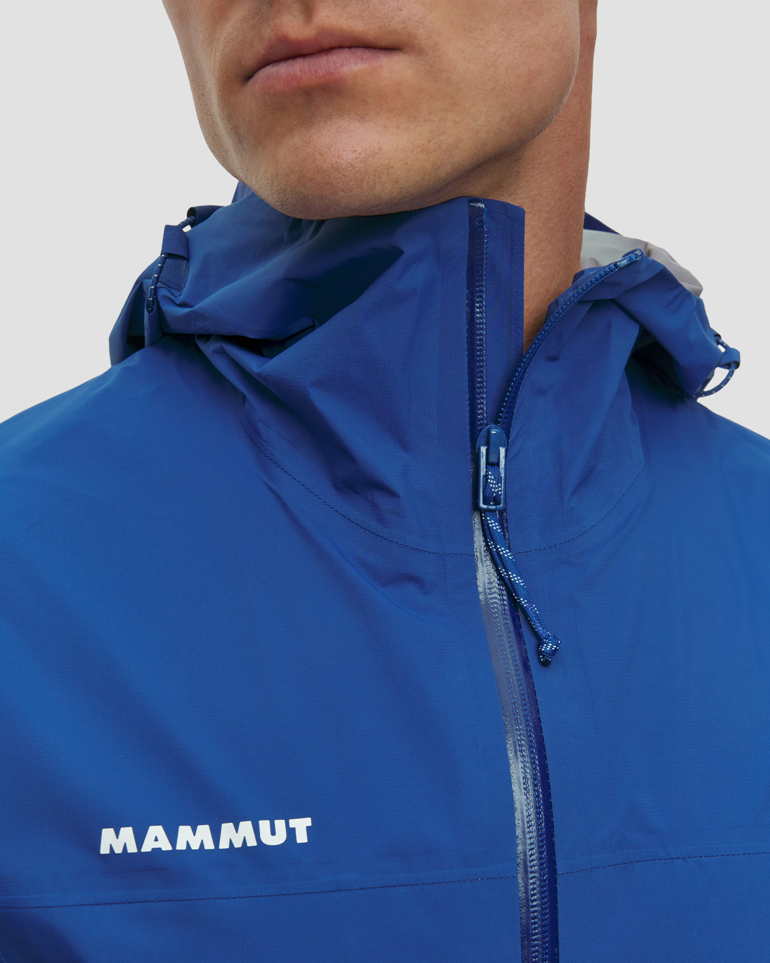 Jachetă hardshell pentru bărbați Mammut Ducan HS Hooded Jacket albastră