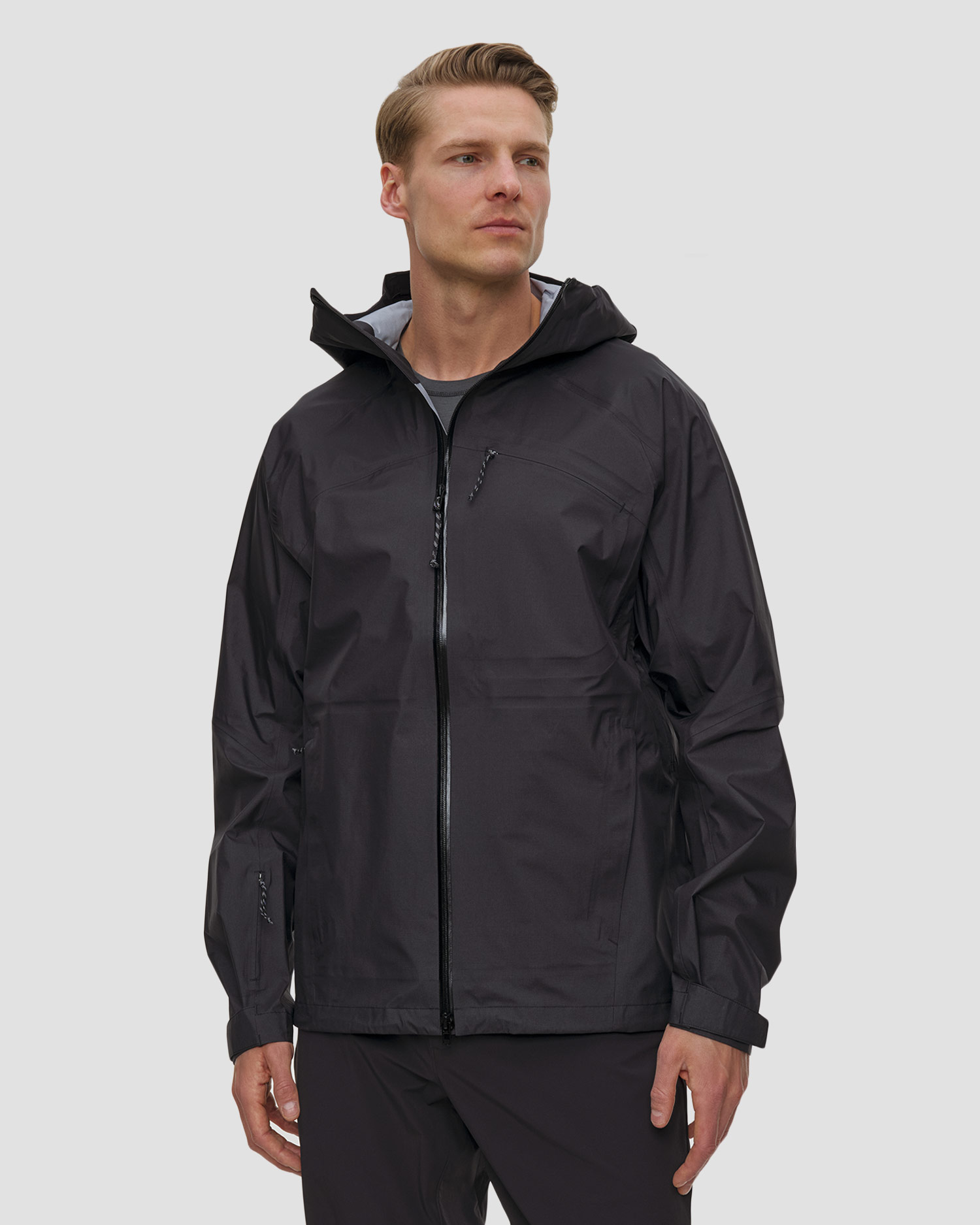 Jachetă hardshell pentru bărbați Mammut Hiking Patrol x Mammut HS Hooded Jacket neagră, Culoare/Model: Czarny