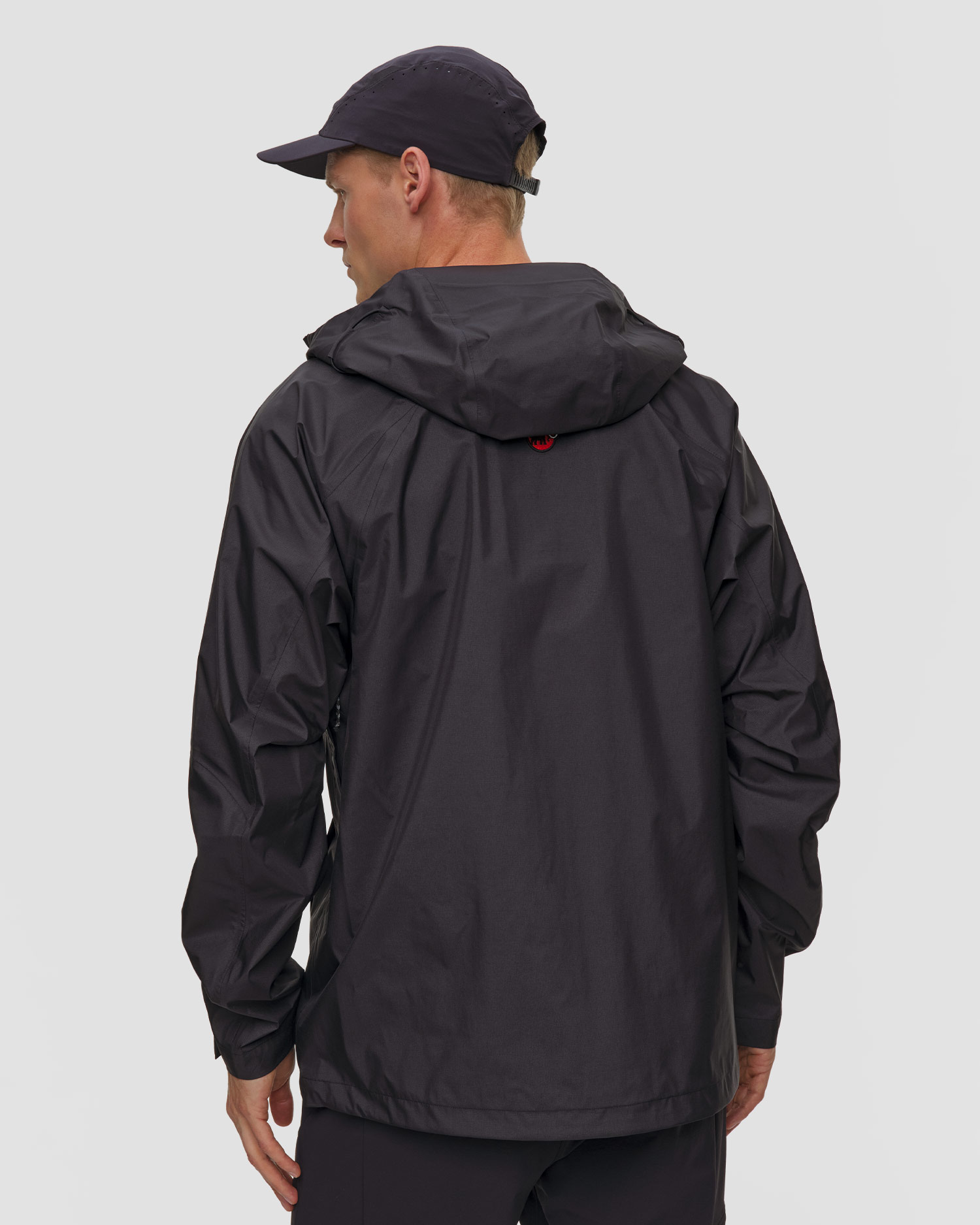 Veste hardshell noire pour hommes Mammut Hiking Patrol x Mammut HS Hooded Jacket