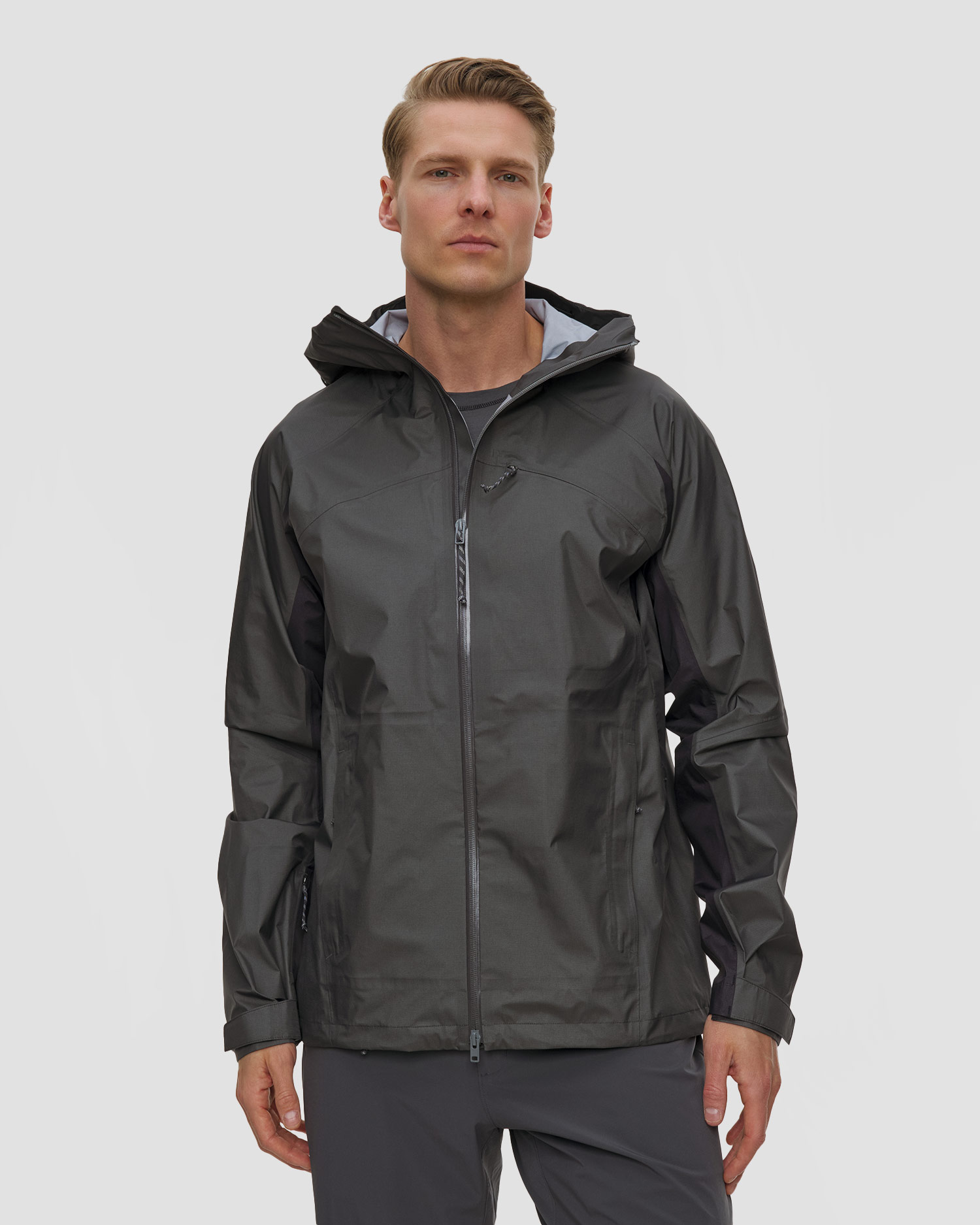 Jachetă hardshell pentru bărbați Mammut Hiking Patrol x Mammut HS Hooded Jacket gri