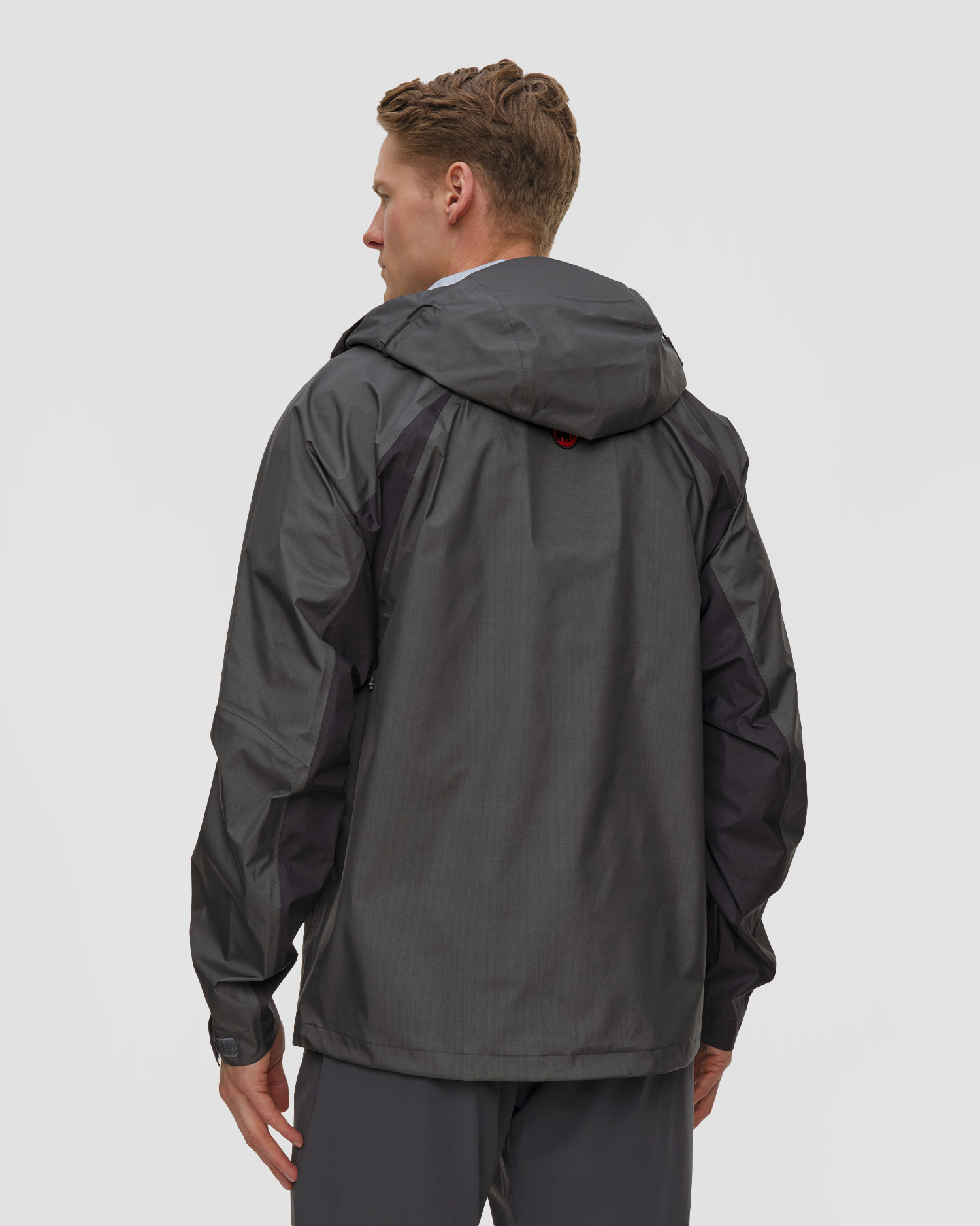 Jachetă hardshell pentru bărbați Mammut Hiking Patrol x Mammut HS Hooded Jacket gri
