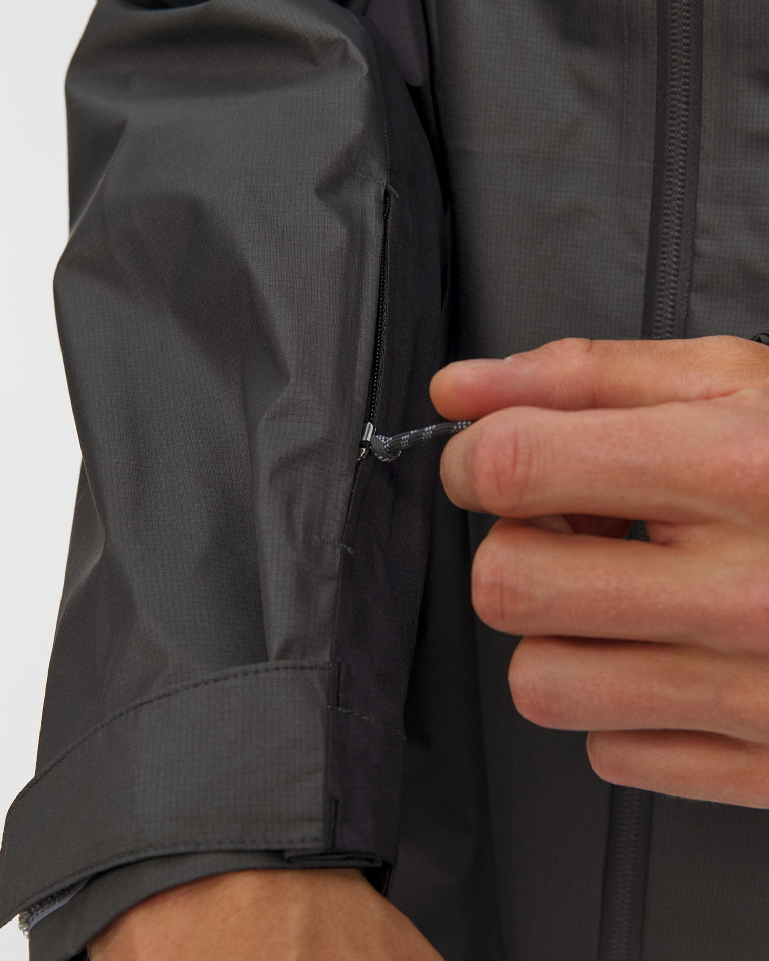 Veste hardshell grise pour hommes Mammut Hiking Patrol x Mammut HS Hooded Jacket