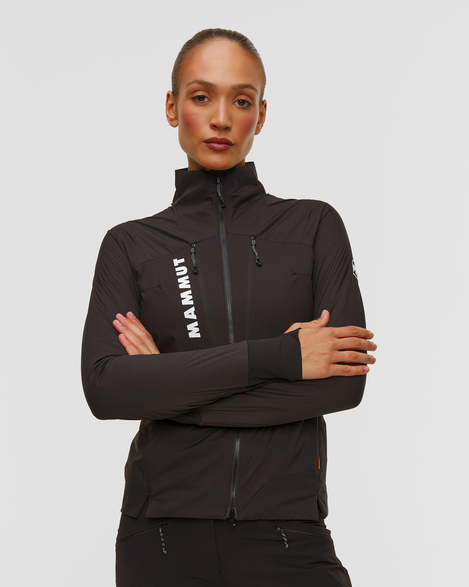 Veste hybride noire pour femmes Mammut Aenergy In Hybrid Women