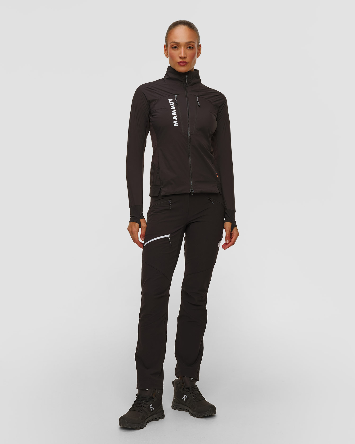 Veste hybride noire pour femmes Mammut Aenergy In Hybrid Women