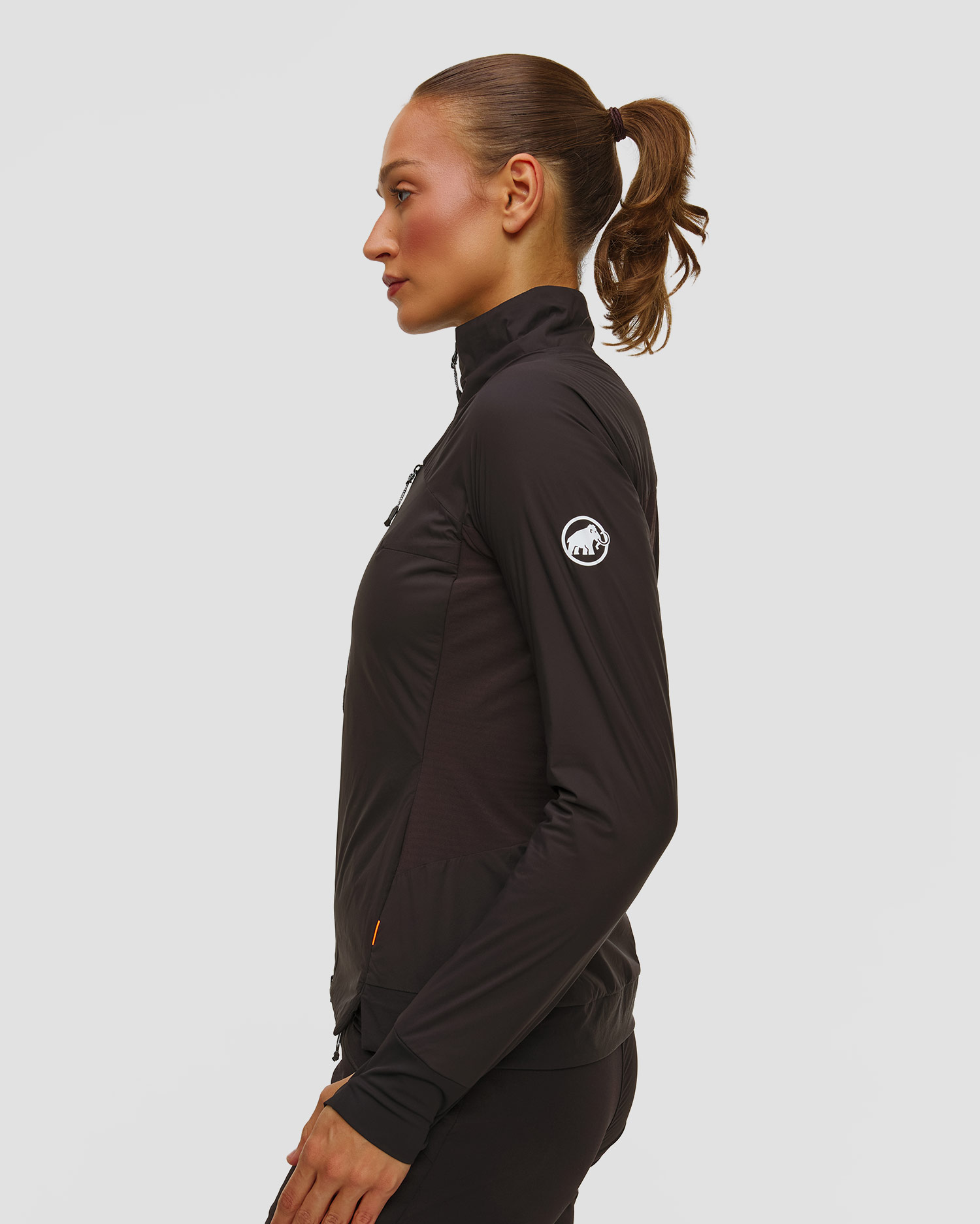 Veste hybride noire pour femmes Mammut Aenergy In Hybrid Women