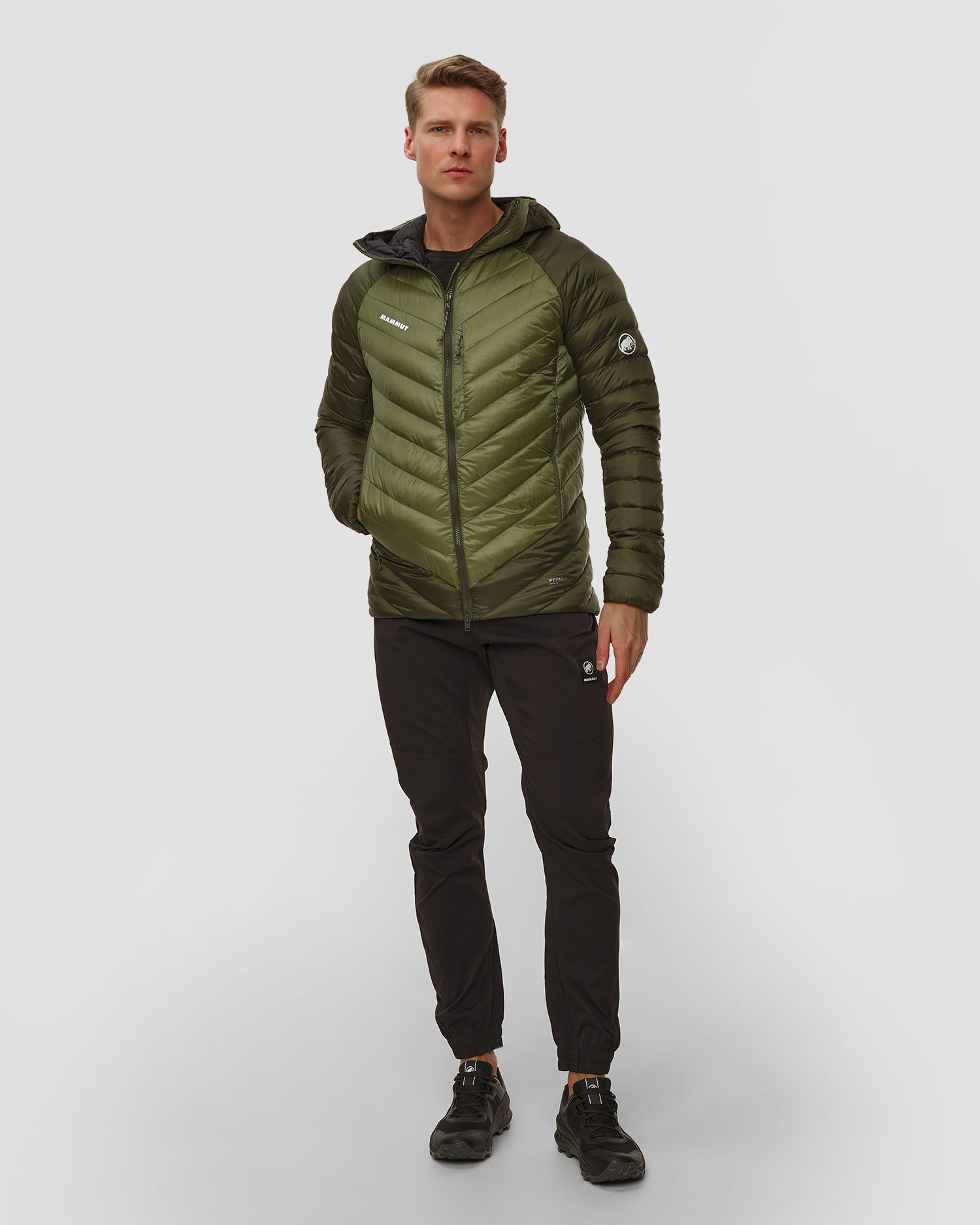 Prošívaná pánská bunda Mammut Broad Peak IN Hooded Jacket Men