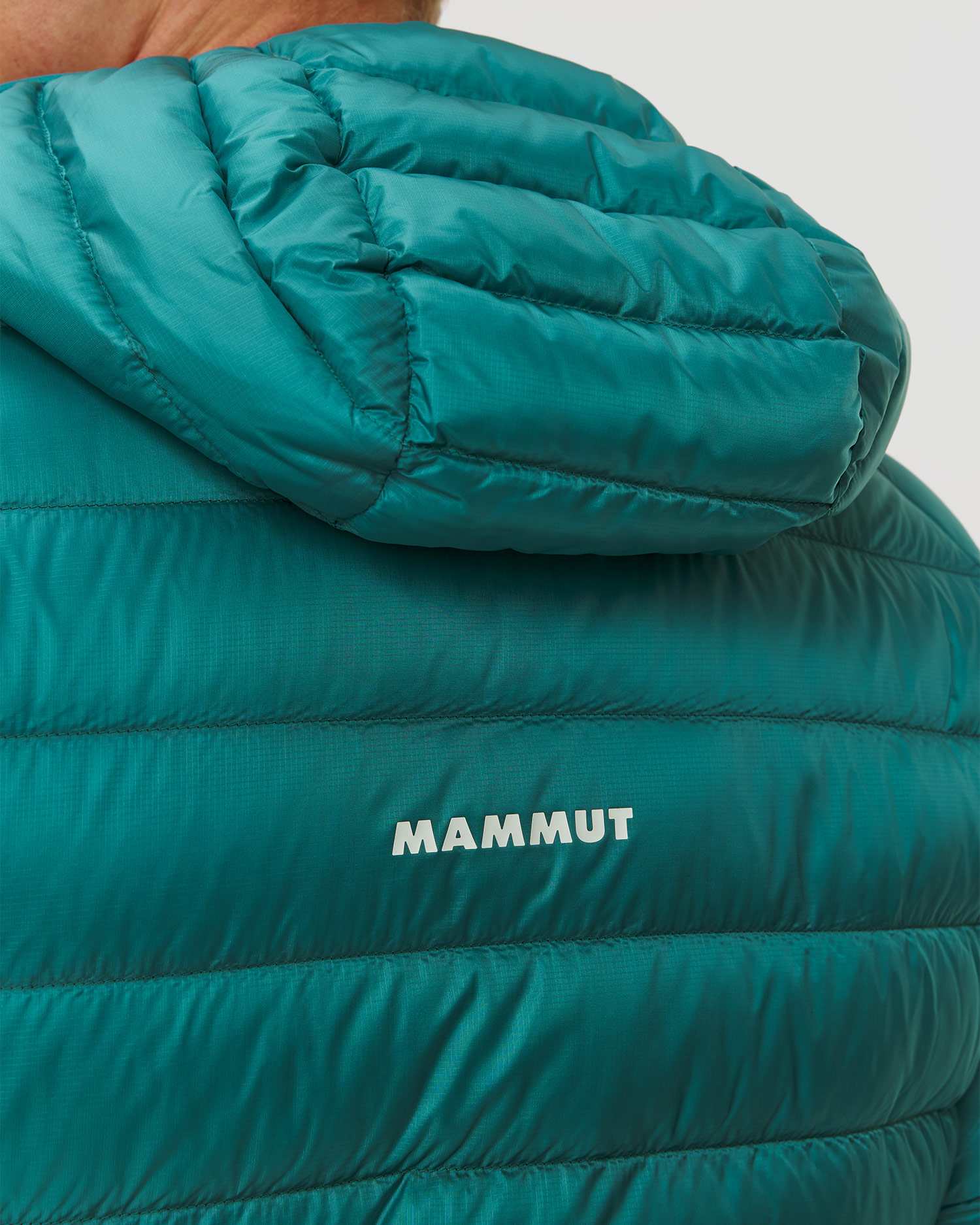 Kurtka puchowa męska Mammut Broad Peak IN Hooded Jacket Men turkusowa