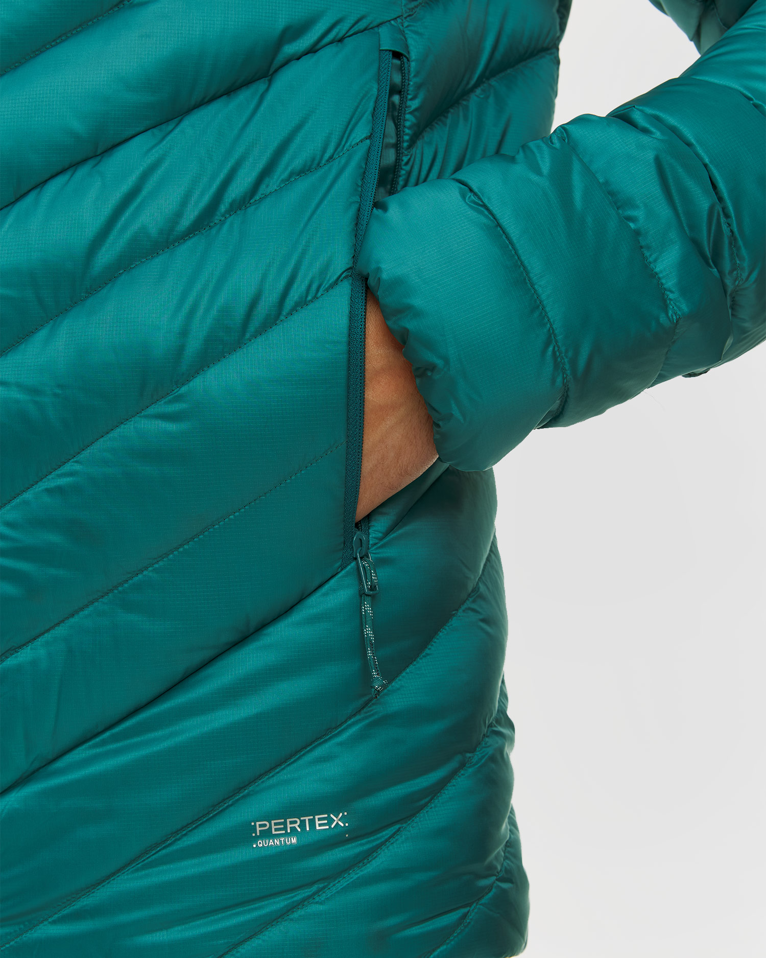 Kurtka puchowa męska Mammut Broad Peak IN Hooded Jacket Men turkusowa