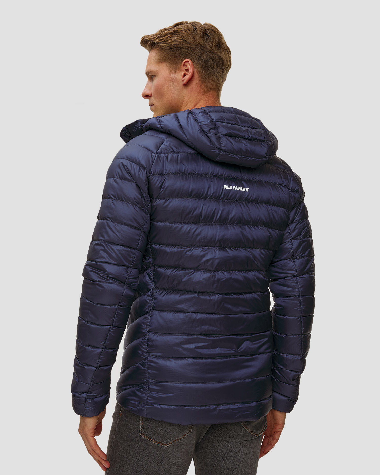 Kurtka puchowa męska Mammut Broad Peak IN Hooded Jacket Men granatowa