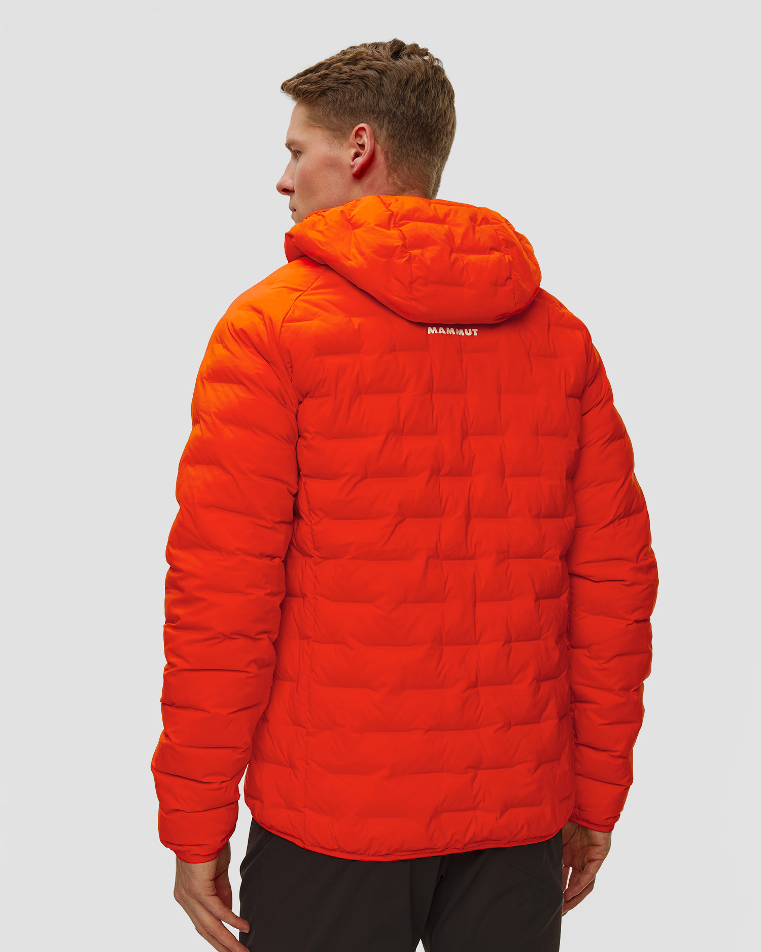 Zateplená červená pánská bunda Mammut Sender IN Hooded Jacket Men