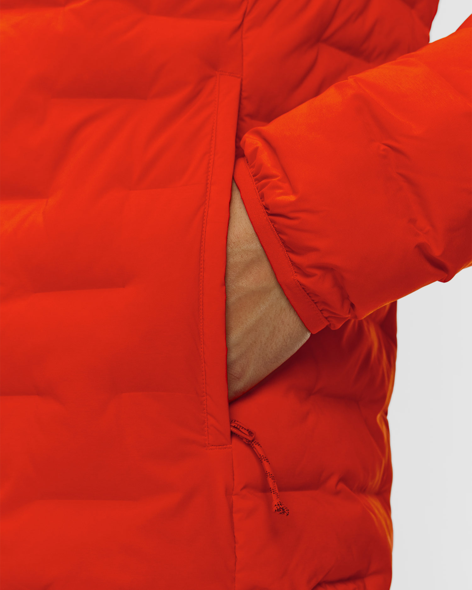 Zateplená červená pánská bunda Mammut Sender IN Hooded Jacket Men