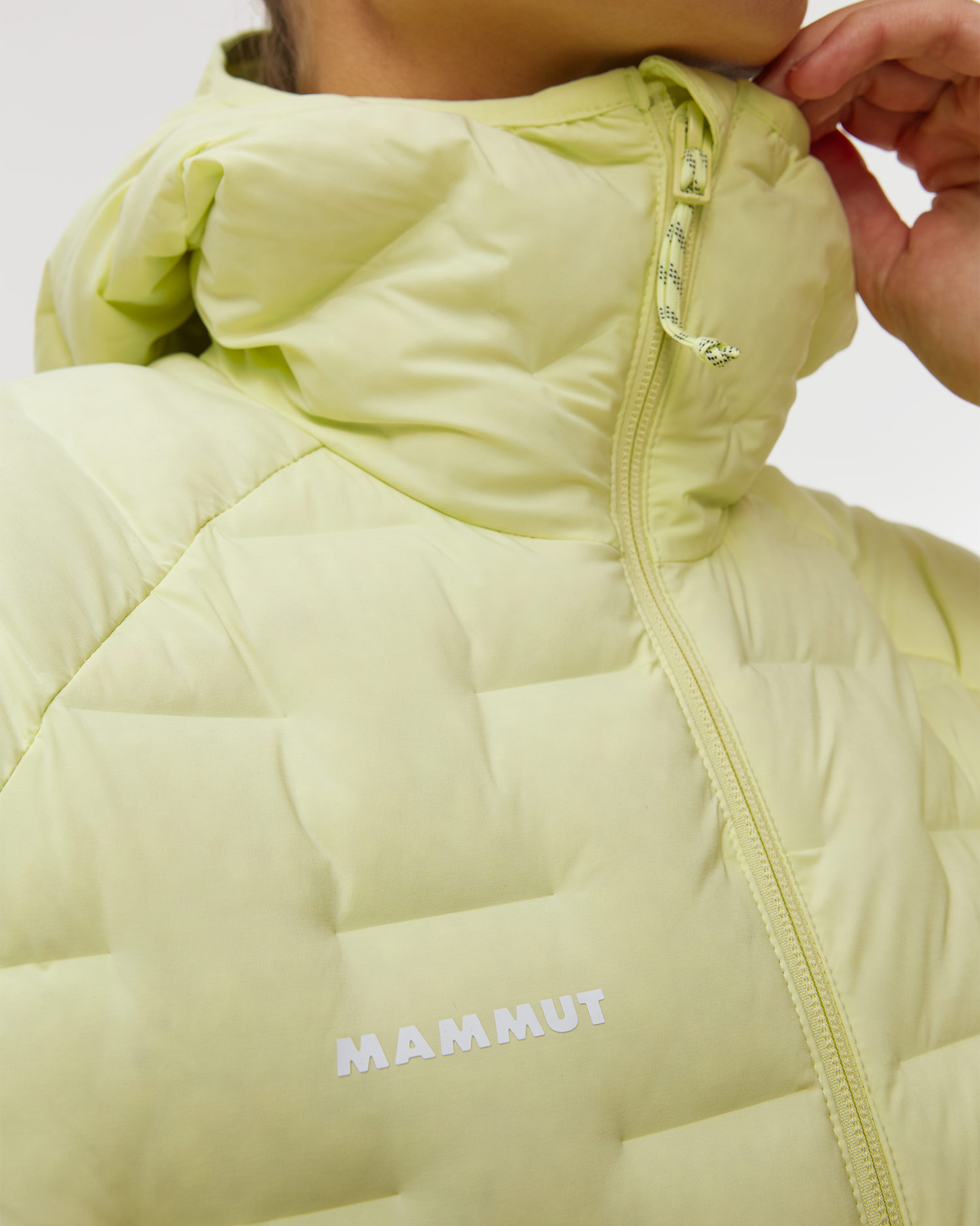 Pánská zateplená bunda Mammut Sender IN Hooded Jacket Women ve žluté barvě