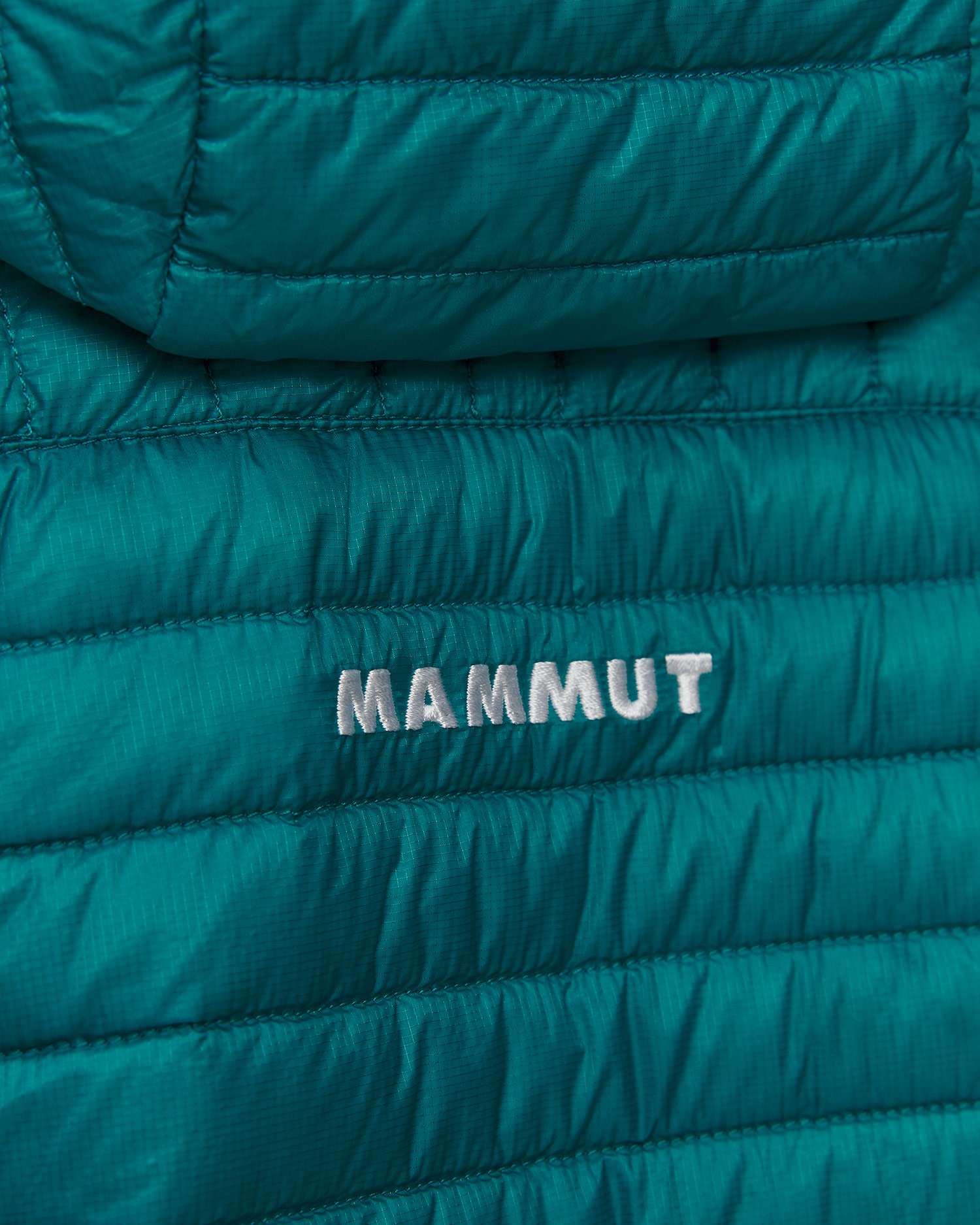 Doudoune bleue pour hommes Mammut Broad Peak Light IN Hooded Jacket Men