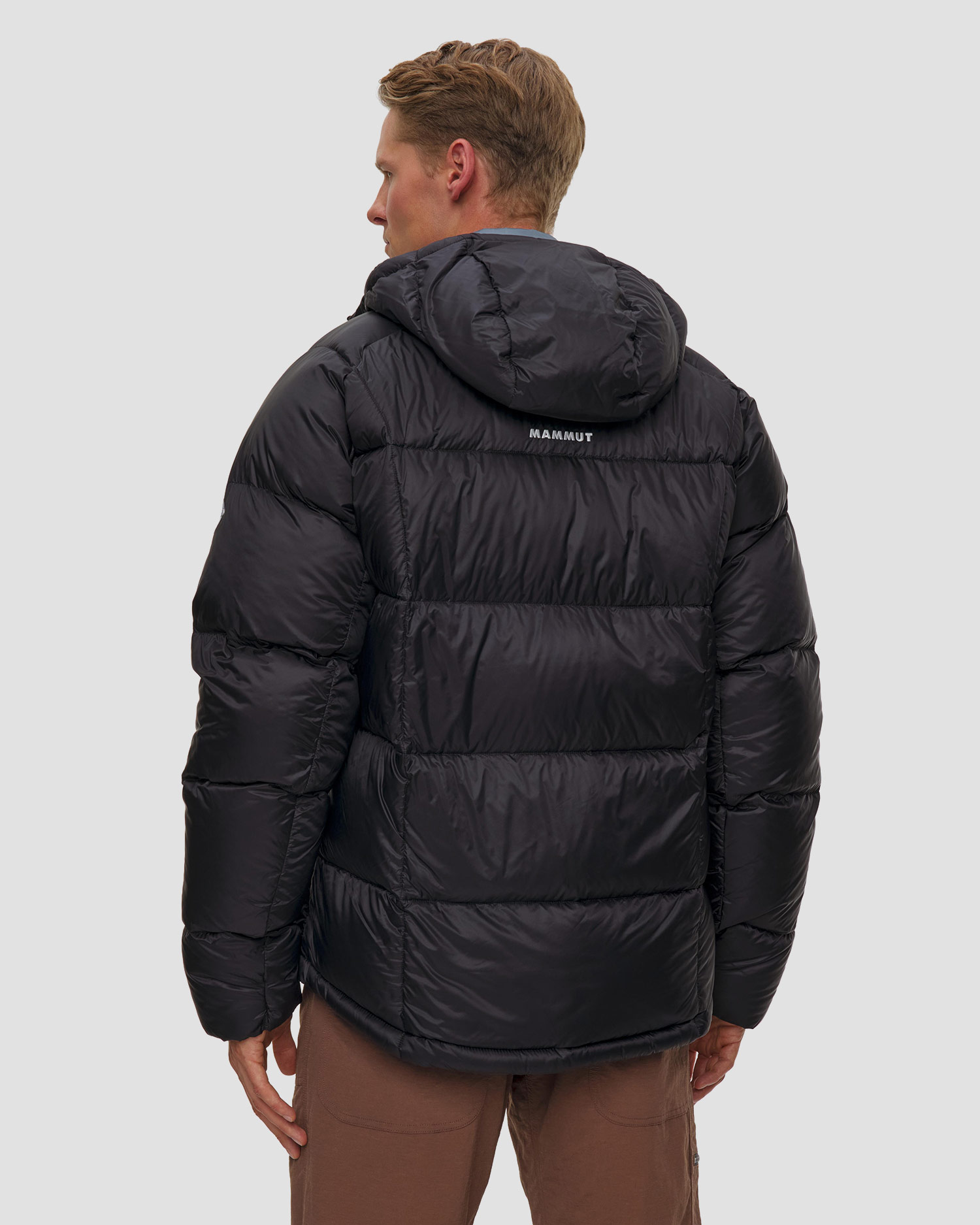 Pánska páperová bunda Mammut Glacier Glow IN Hooded Jacket Men čierna