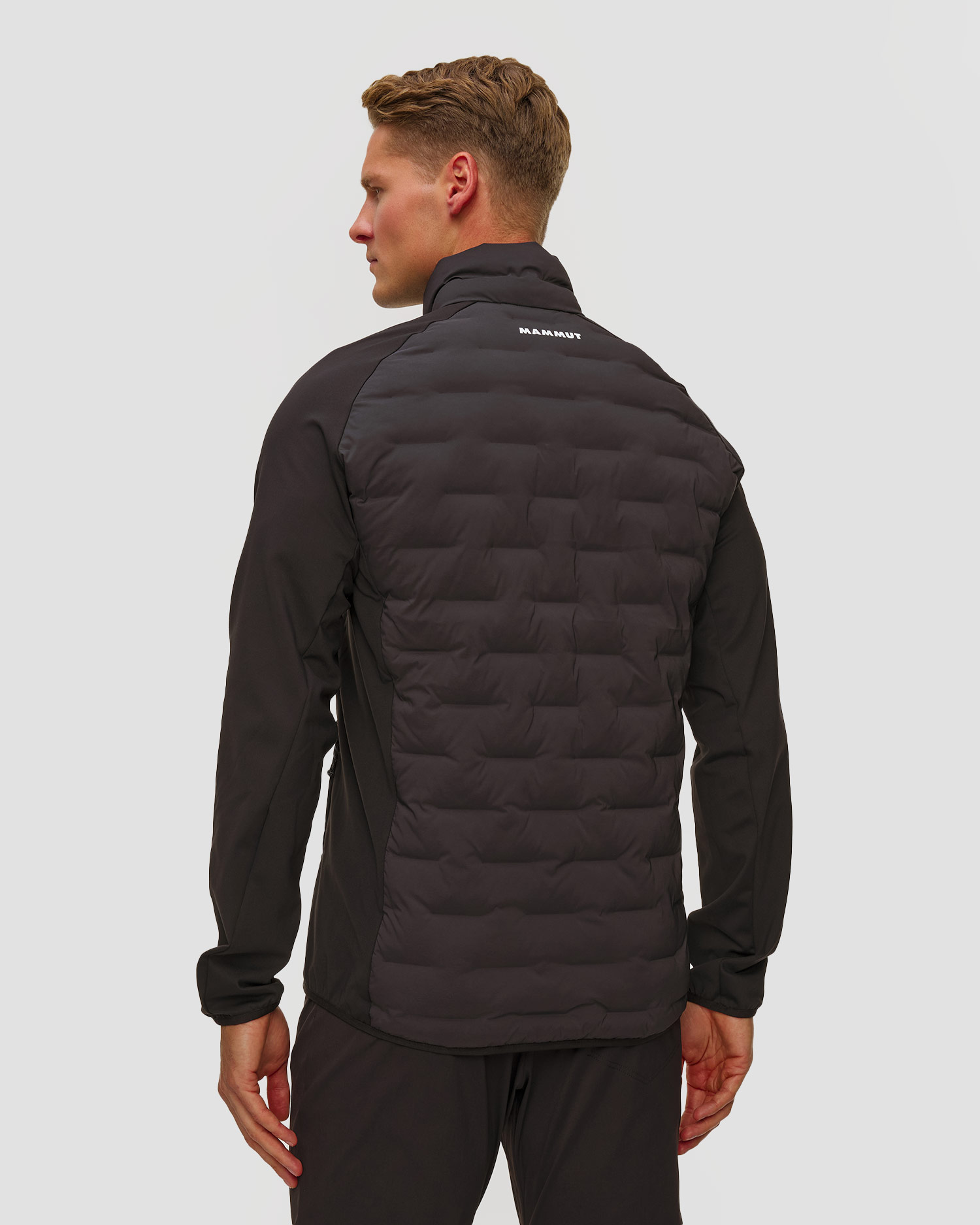 Veste hybride noire pour hommes Mammut Sender IN Hybrid Jacket Men