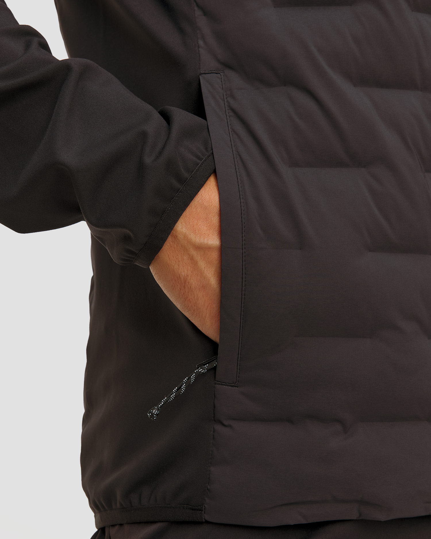 Veste hybride noire pour hommes Mammut Sender IN Hybrid Jacket Men