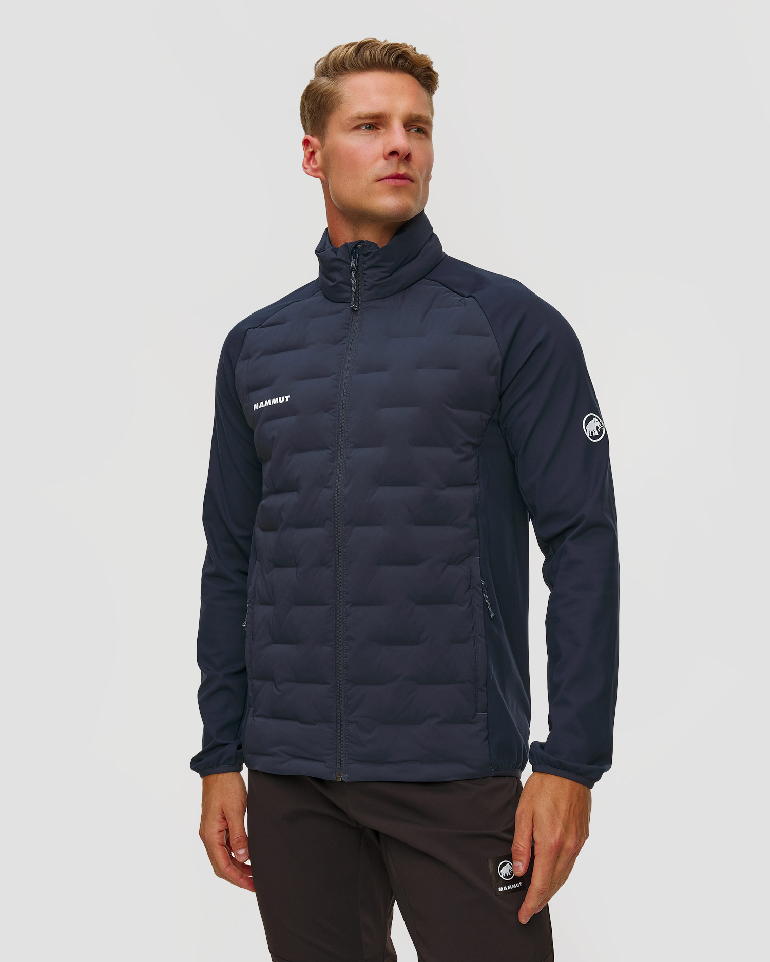 Veste hybride bleu marine pour hommes Mammut Sender IN Hybrid Jacket Men
