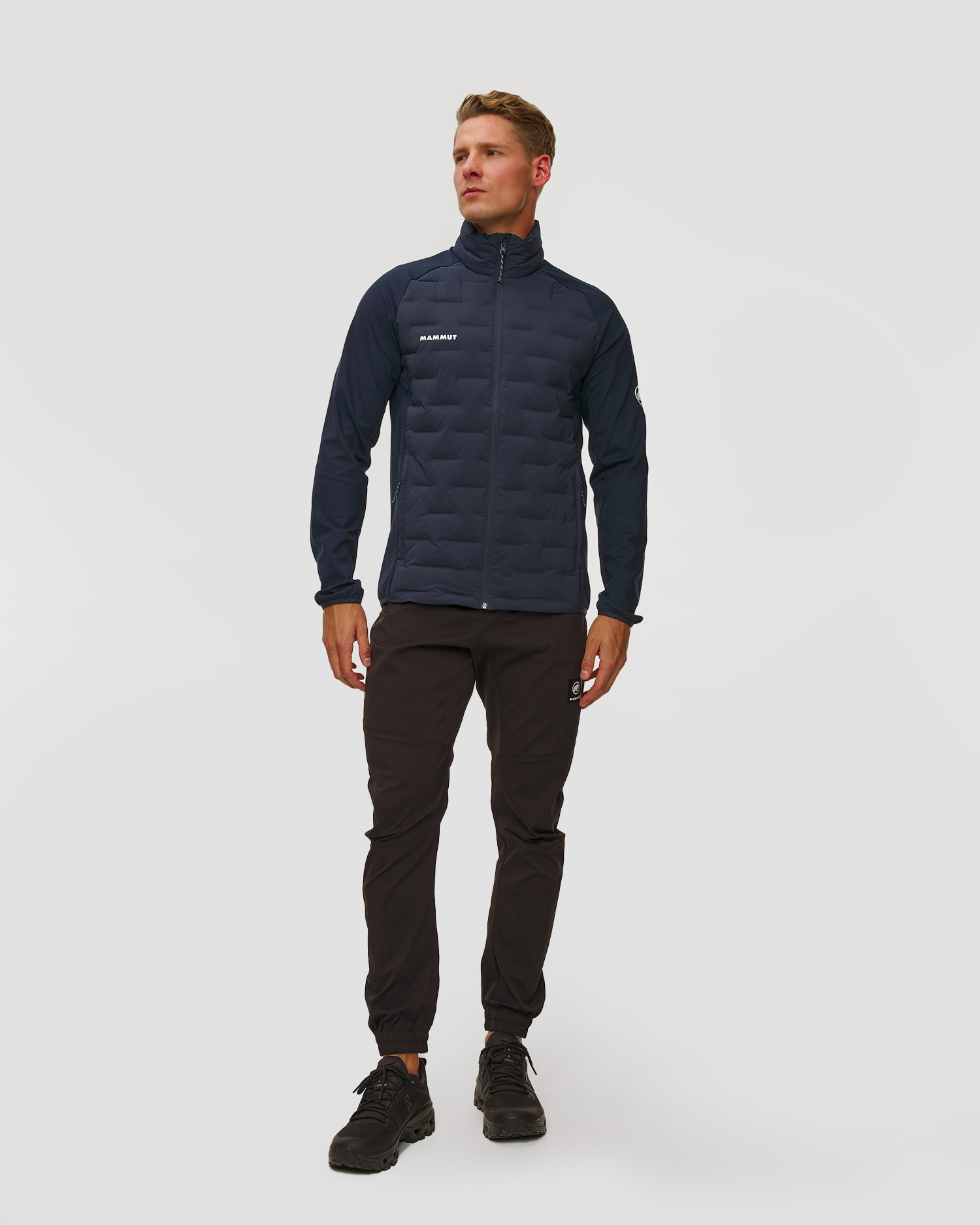 Veste hybride bleu marine pour hommes Mammut Sender IN Hybrid Jacket Men