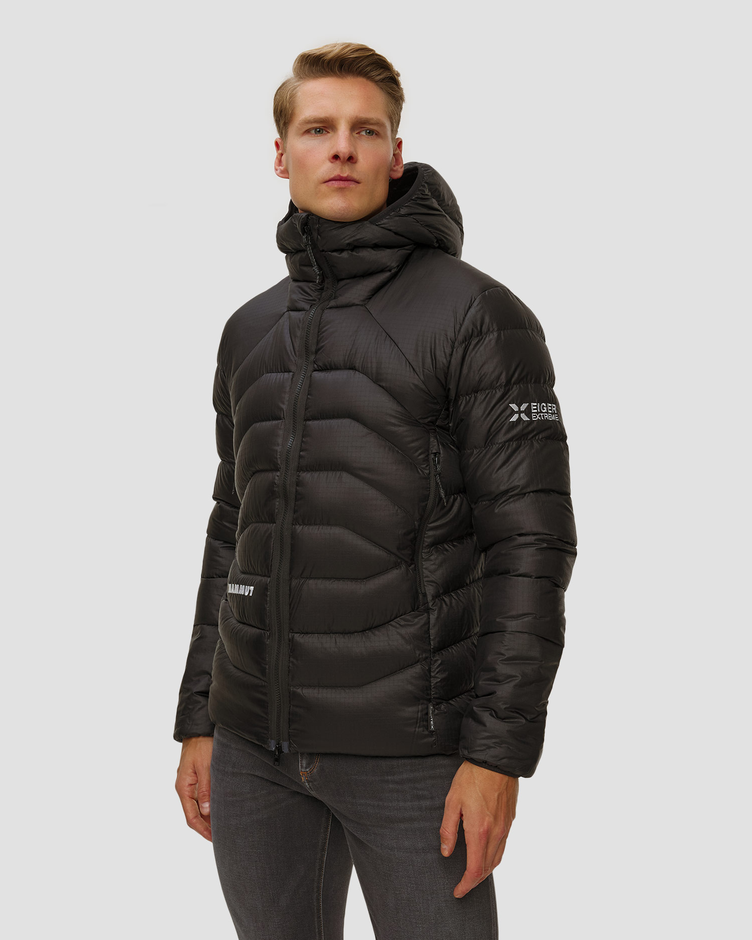 Kurtka puchowa męska Mammut Eiger Nordwand Light Nordwand Down IN Hooded Jacket Men czarna